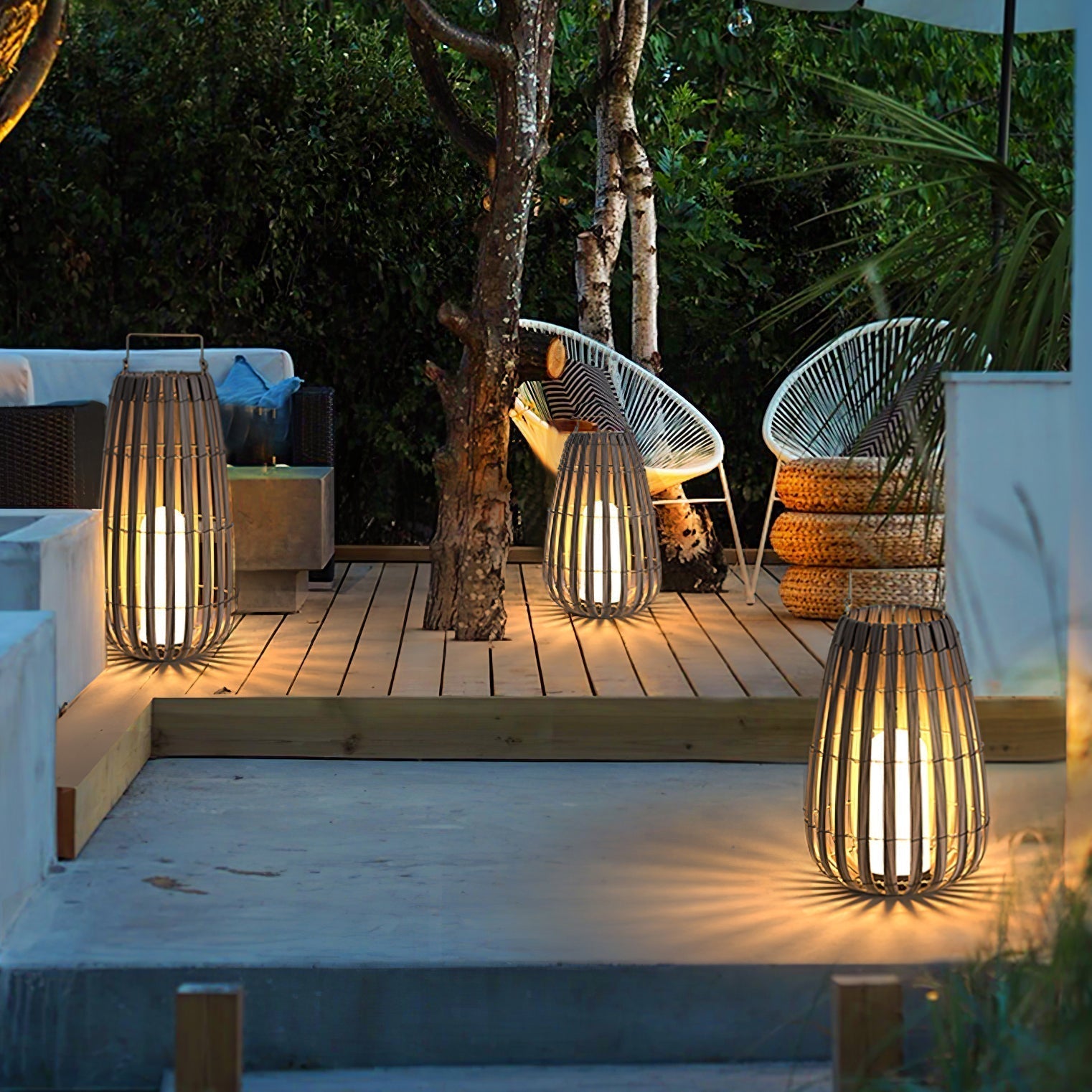 Veshael Lampe Extérieure Lanterne Tressée Tropic - Neutralighting