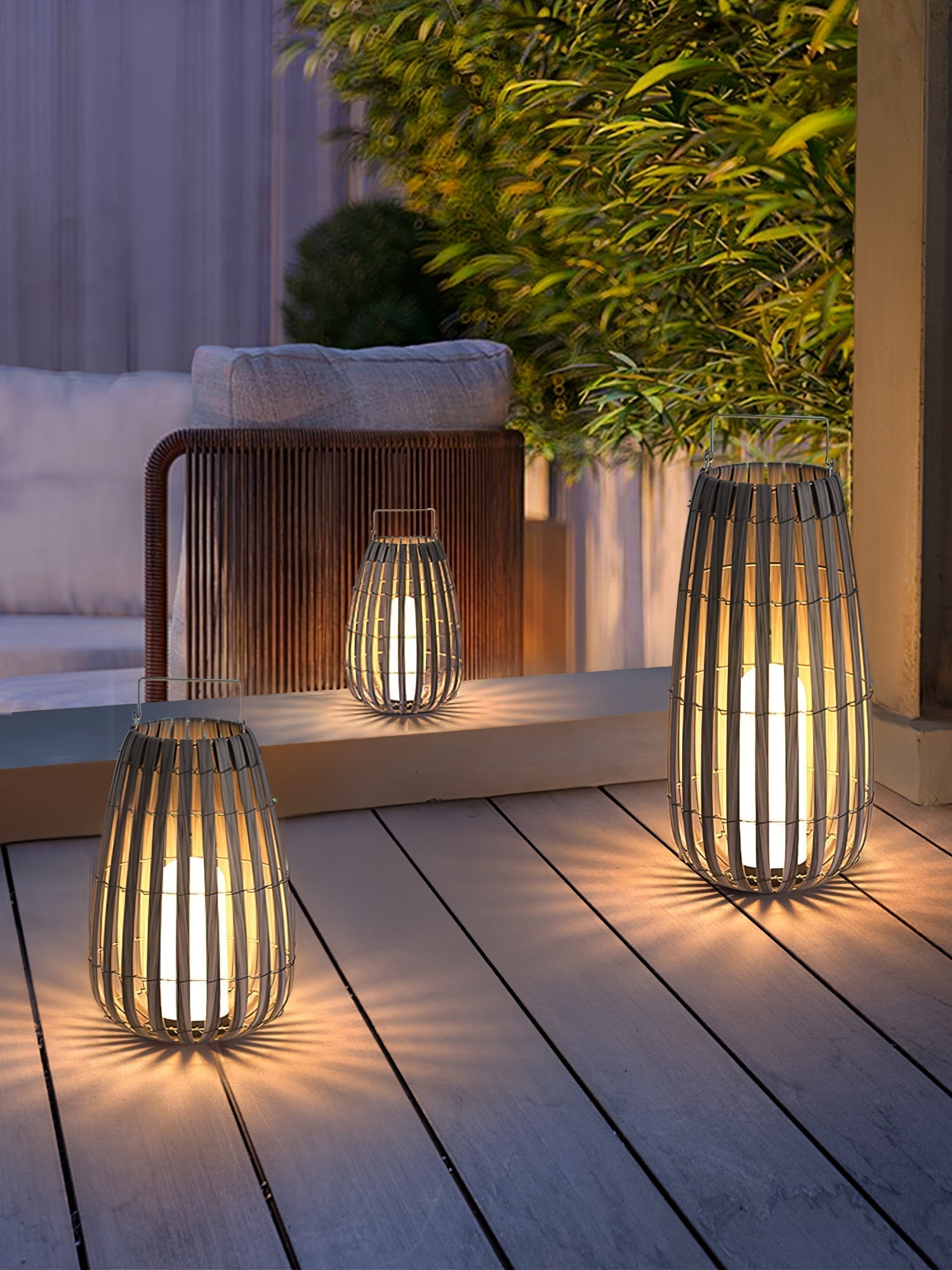 Veshael Lampe Extérieure Lanterne Tressée Tropic - Neutralighting