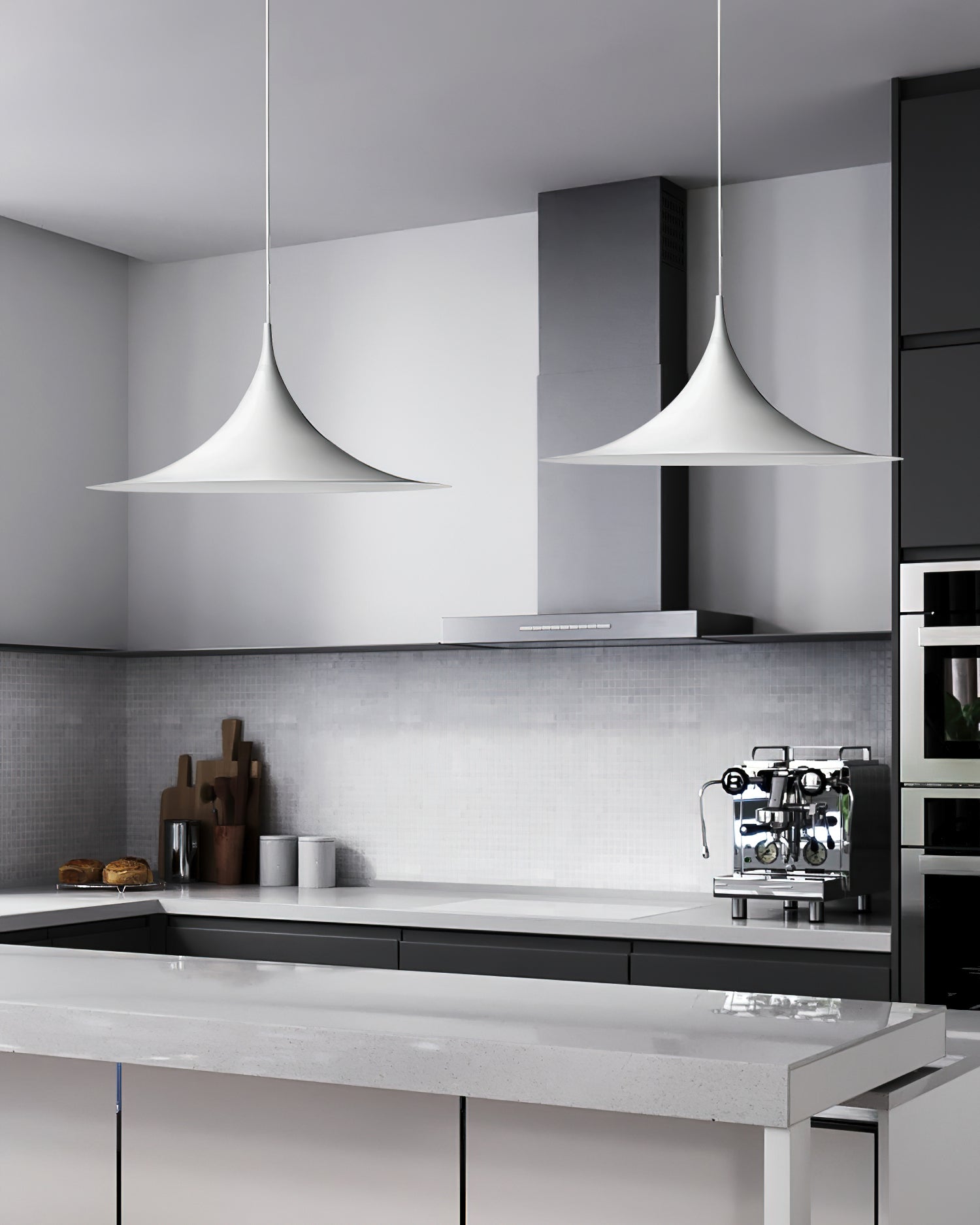 Solisin Suspension à col fin et large évasement pour salle à manger - Neutralighting