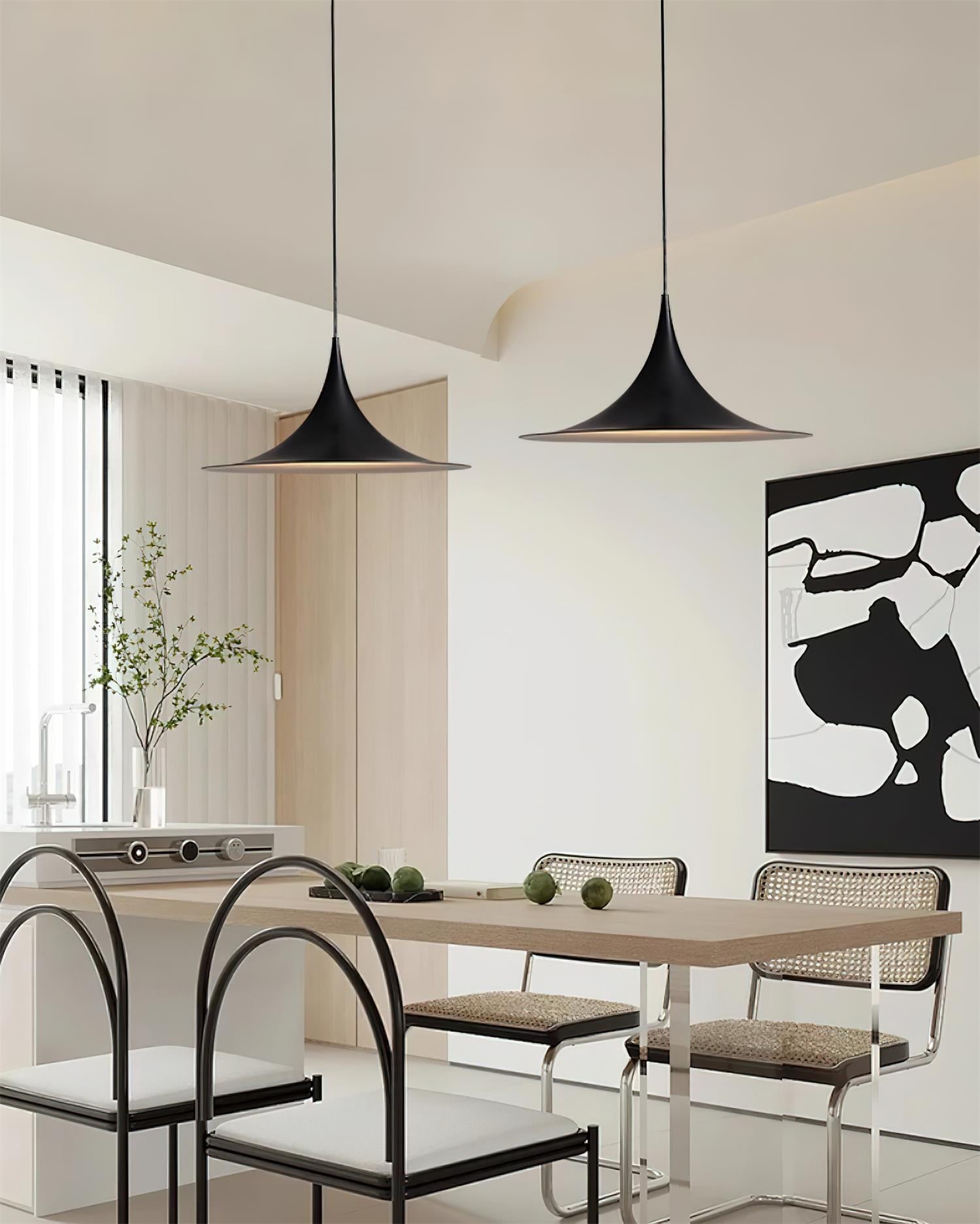 Solisin Suspension à col fin et large évasement pour salle à manger - Neutralighting