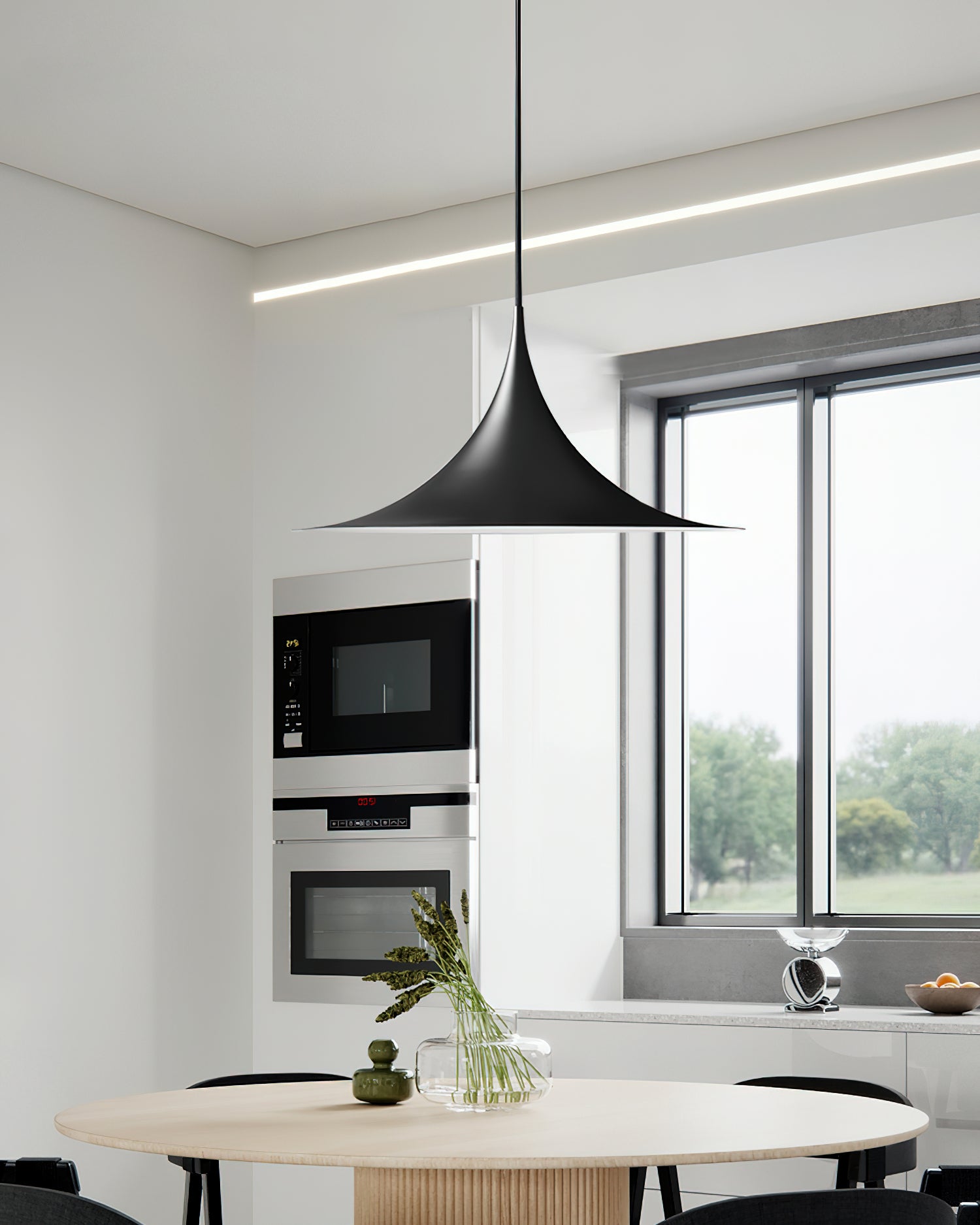 Solisin Suspension à col fin et large évasement pour salle à manger - Neutralighting