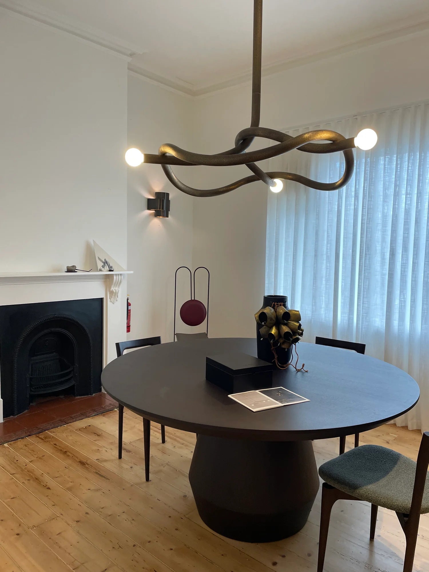 Vadore Modern Minimalist Metal Chandelier - Lamp Copper