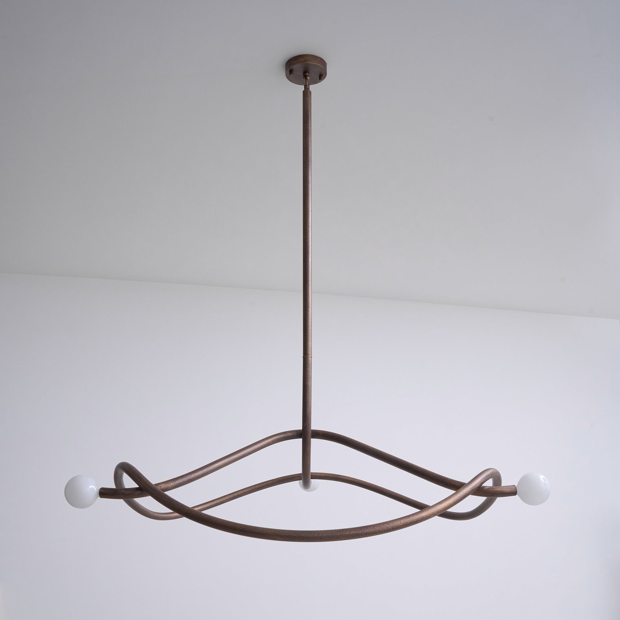 Vadore Modern Minimalist Metal Chandelier - Lamp Copper