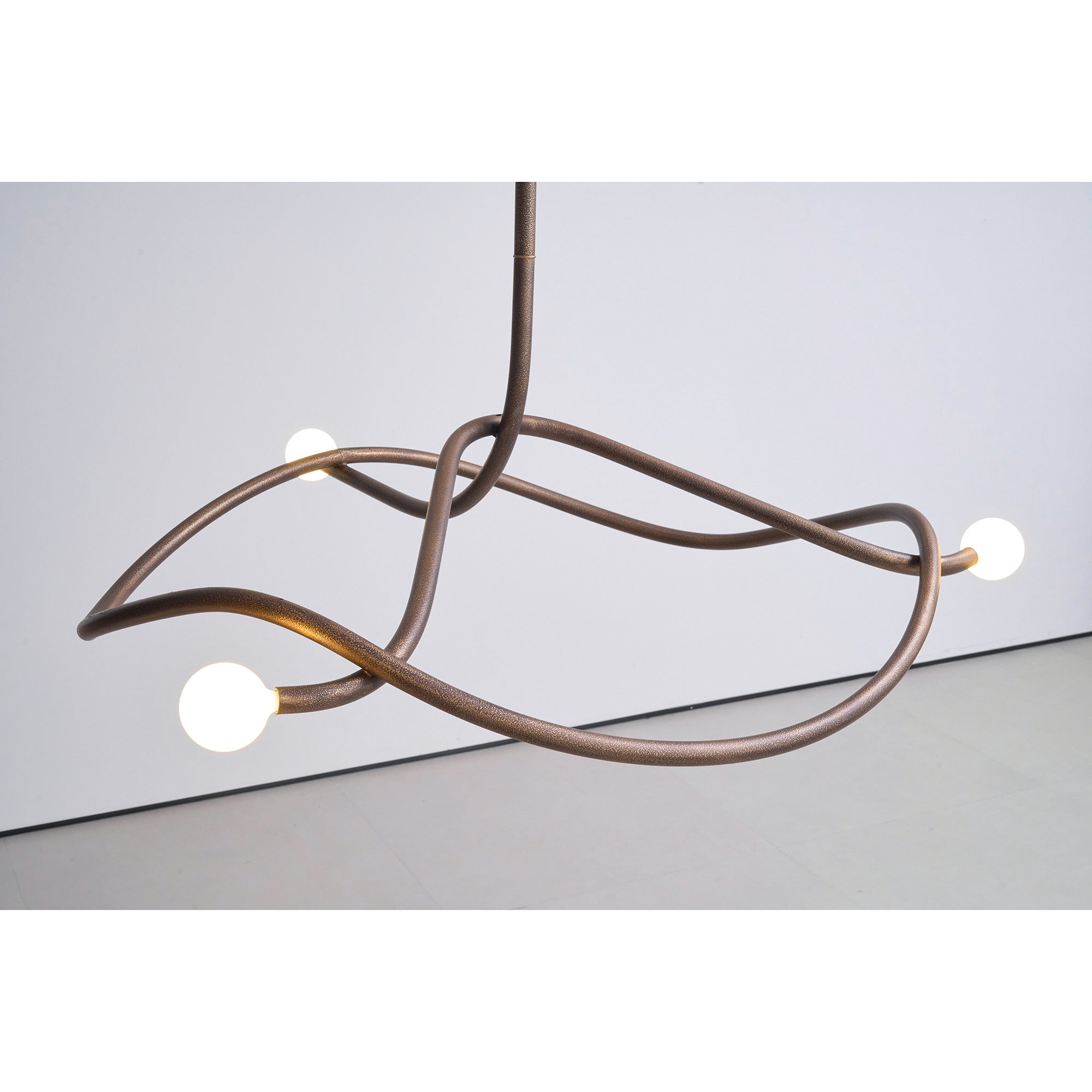 Vadore Modern Minimalist Metal Chandelier - Lamp Copper