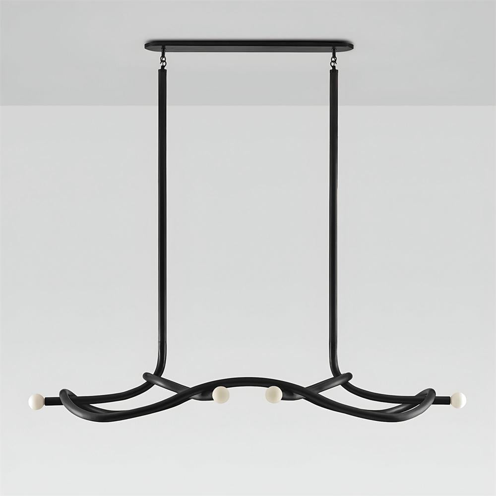 Vadore Modern Minimalist Metal Chandelier - Lamp Copper