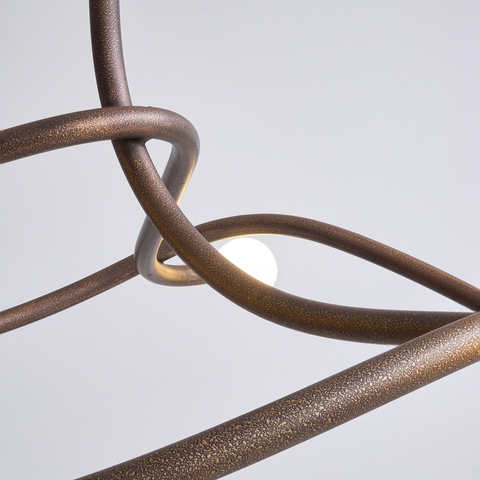 Vadore Modern Minimalist Metal Chandelier - Lamp Copper