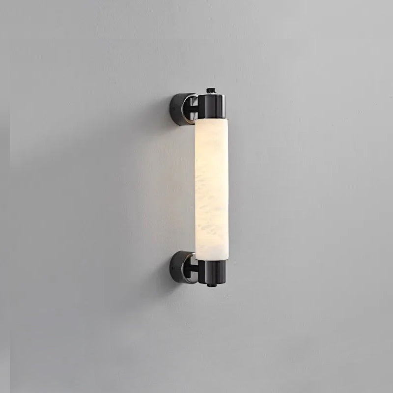 Alraei Modern Minimalist Tube Alabaster Wall Lamp - Lamp Copper