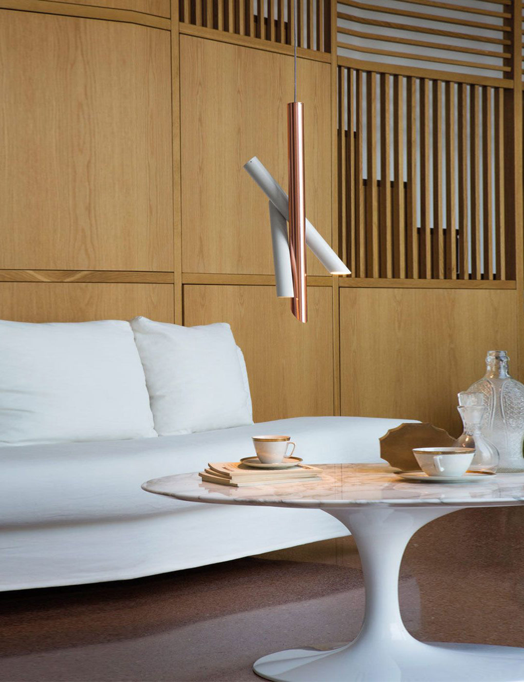 Solara Lampe suspendue tubes aluminium minimaliste - Neutralighting