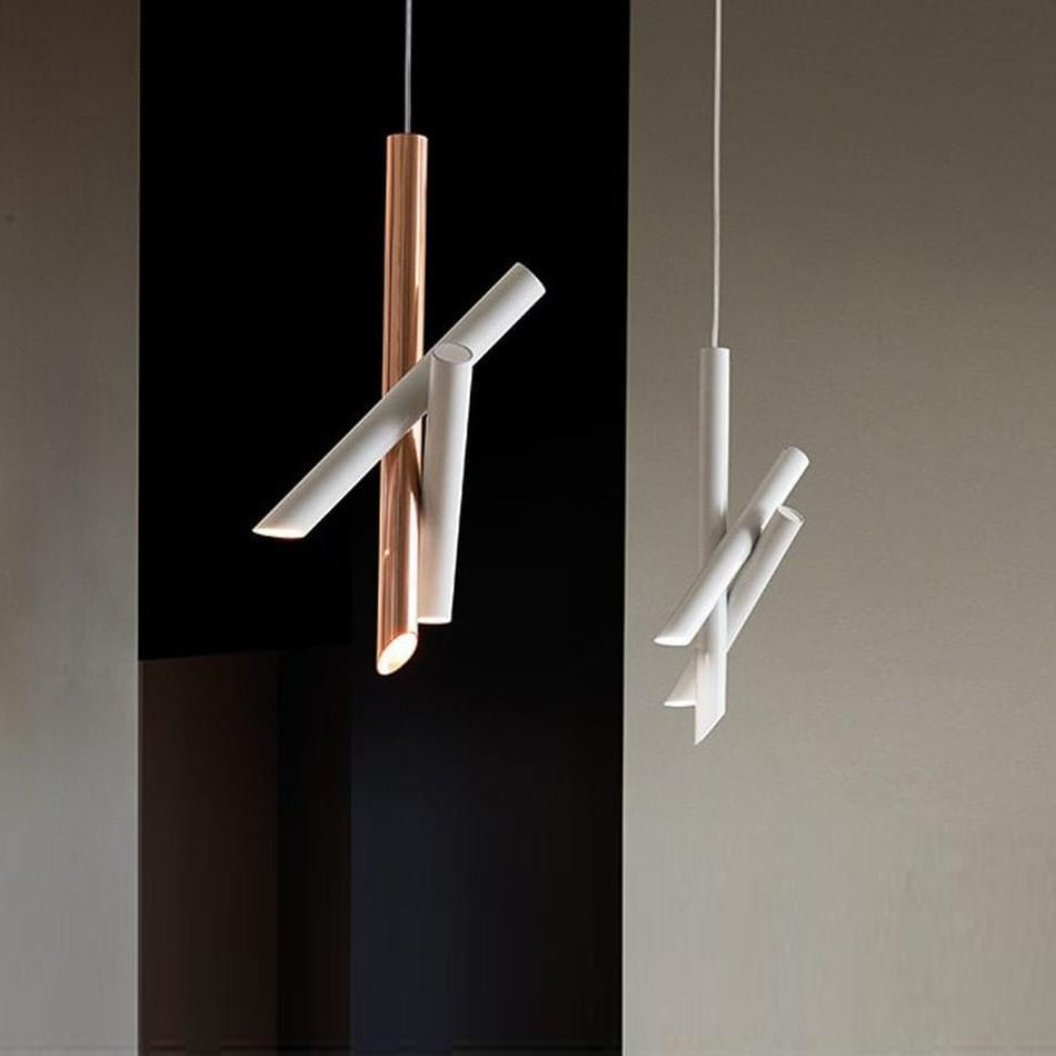 Solara Lampe suspendue tubes aluminium minimaliste - Neutralighting