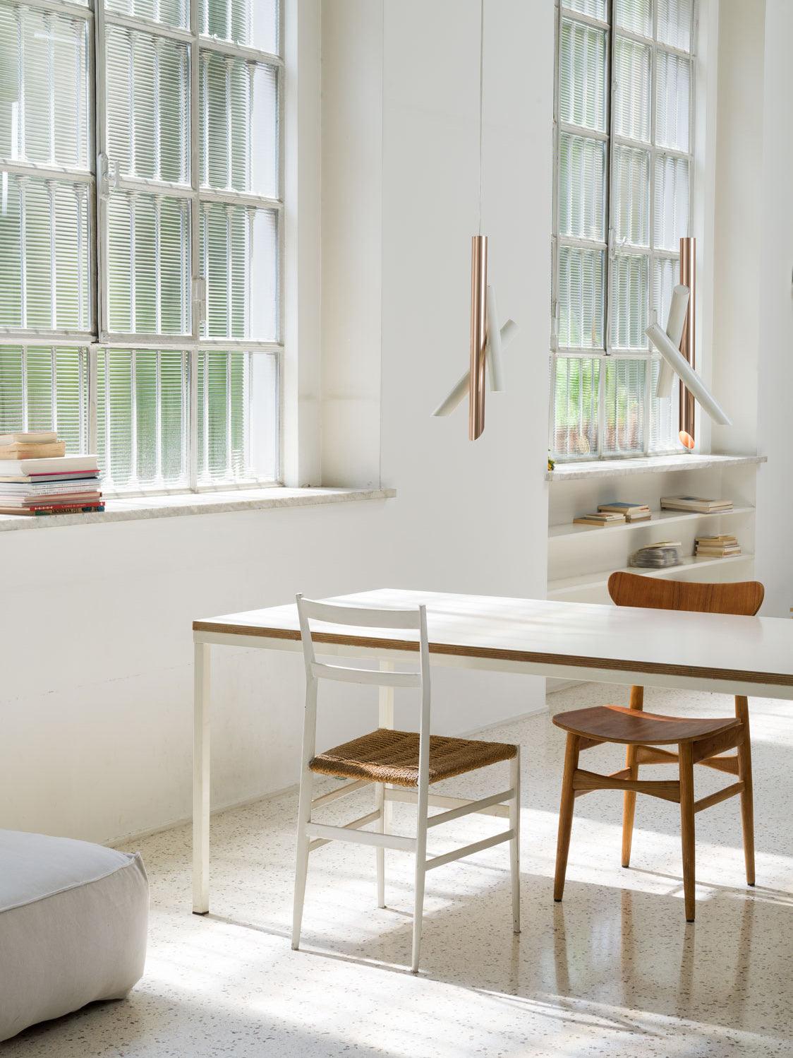 Solara Lampe suspendue tubes aluminium minimaliste - Neutralighting