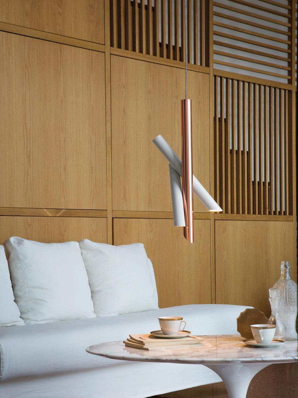 Solara Lampe suspendue tubes aluminium minimaliste - Neutralighting