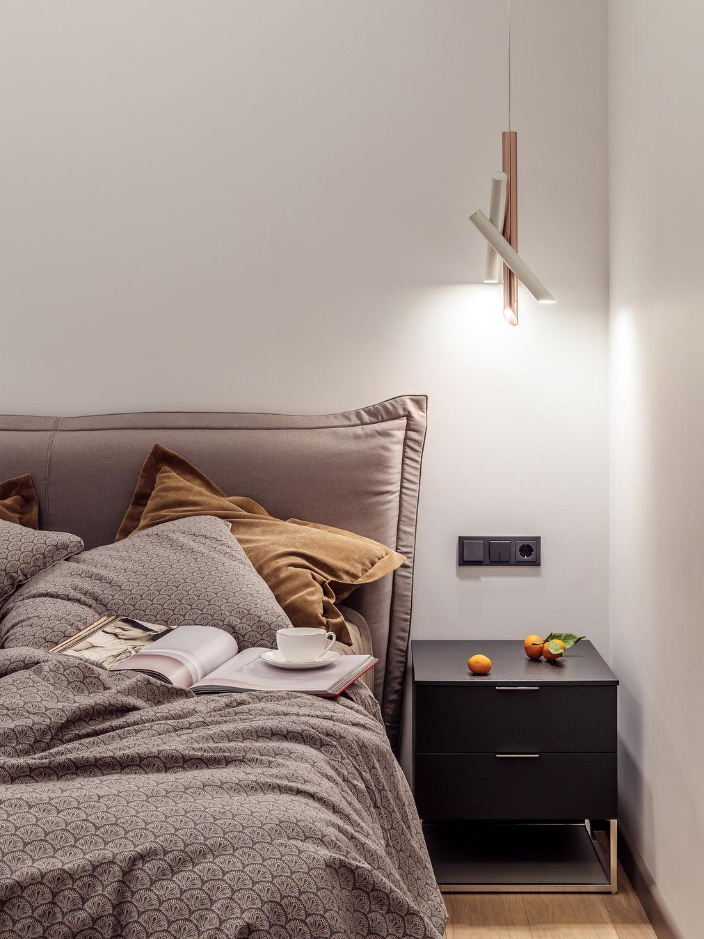 Solara Lampe suspendue tubes aluminium minimaliste - Neutralighting