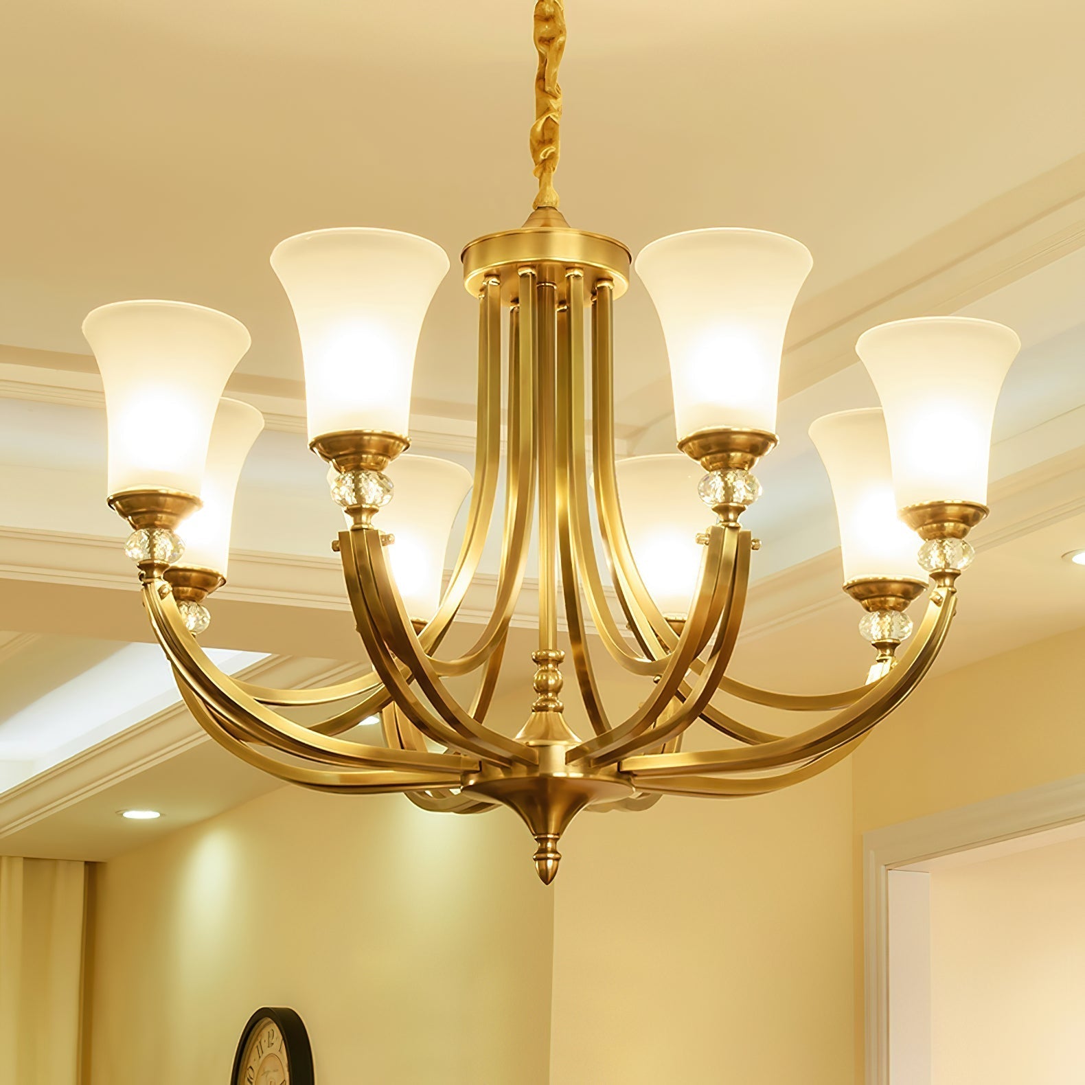 Ordoran Lustre Laiton Verre Industriel Vintage - Neutralighting
