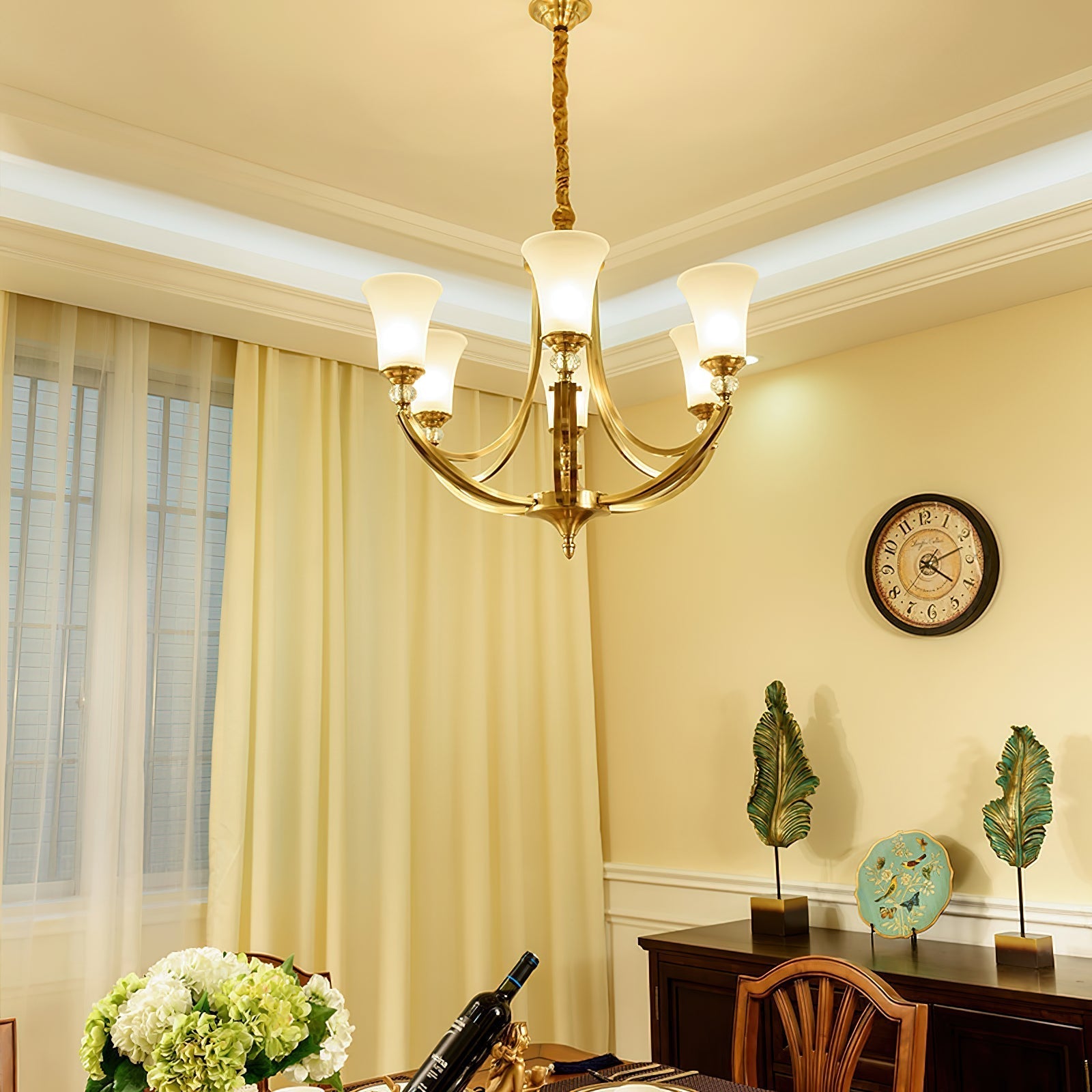 Ordoran Lustre Laiton Verre Industriel Vintage - Neutralighting