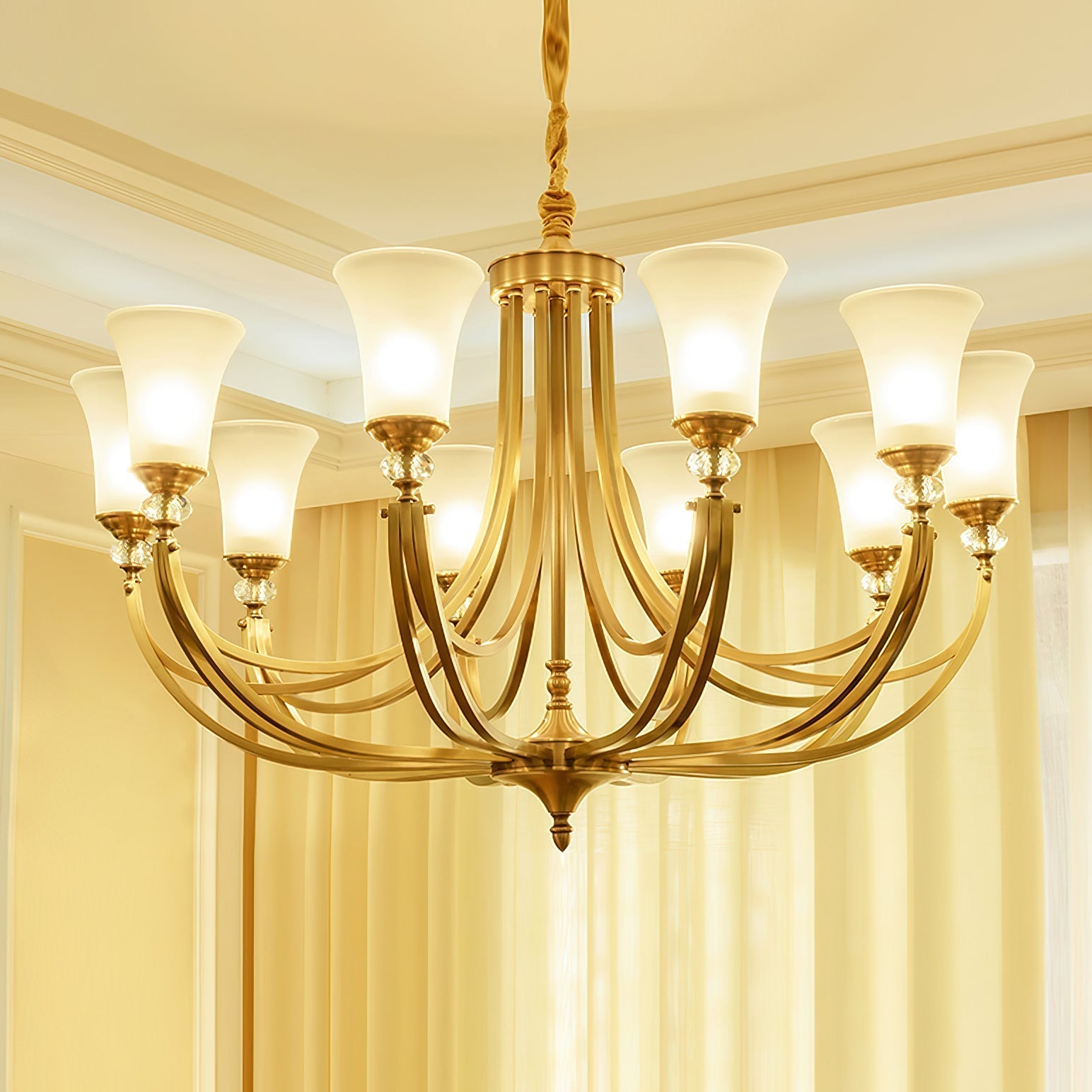 Ordoran Lustre Laiton Verre Industriel Vintage - Neutralighting