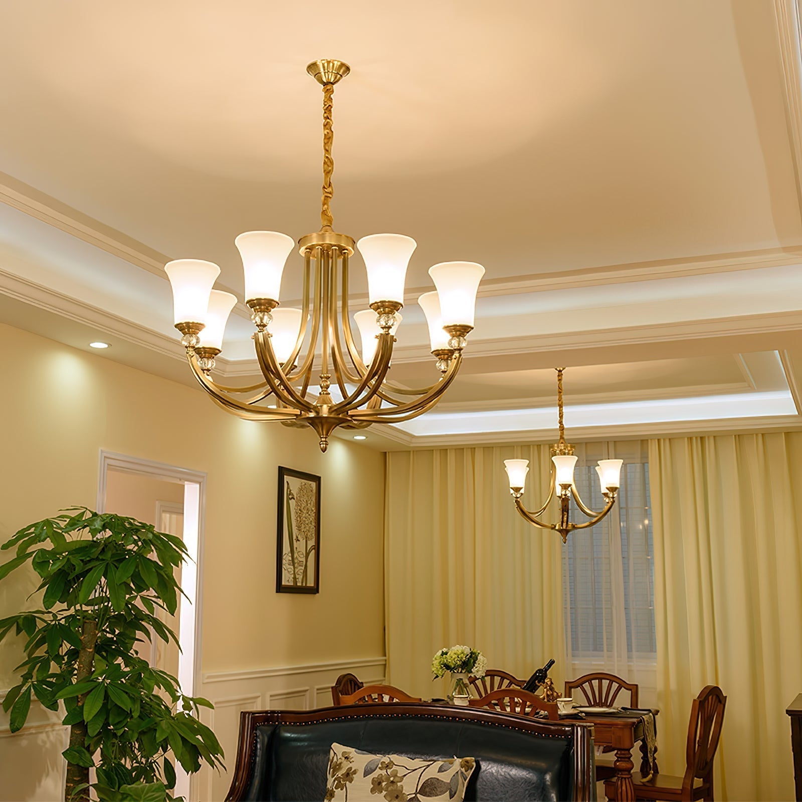 Ordoran Lustre Laiton Verre Industriel Vintage - Neutralighting
