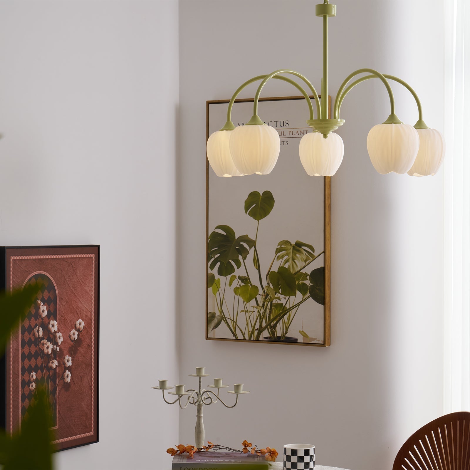 Viloror Lustre Métal Verre Créativité Individuelle Matcha - Neutralighting
