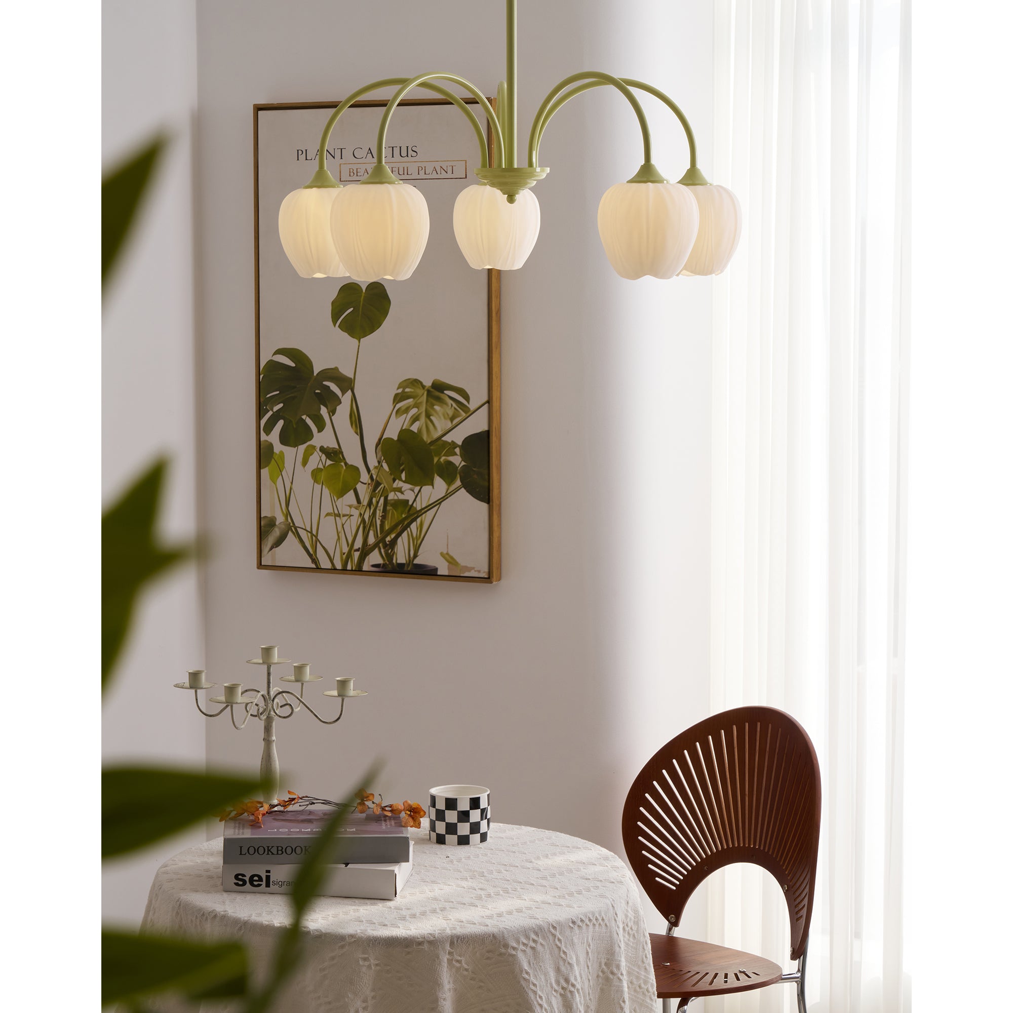 Viloror Lustre Métal Verre Créativité Individuelle Matcha - Neutralighting