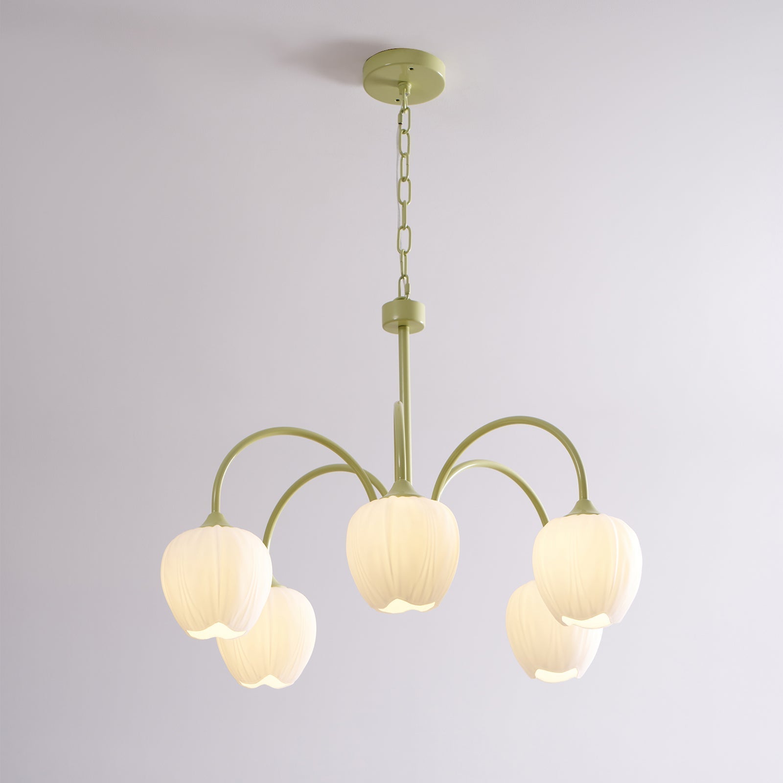 Viloror Lustre Métal Verre Créativité Individuelle Matcha - Neutralighting