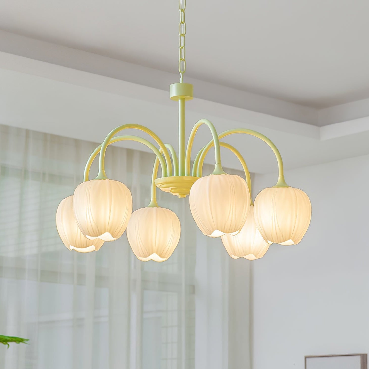 Viloror Lustre Métal Verre Créativité Individuelle Matcha - Neutralighting