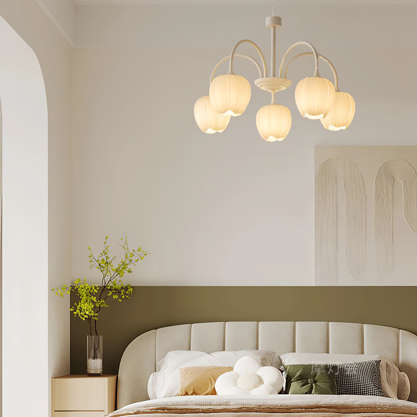 Viloror Lustre Métal Verre Créativité Individuelle Matcha - Neutralighting