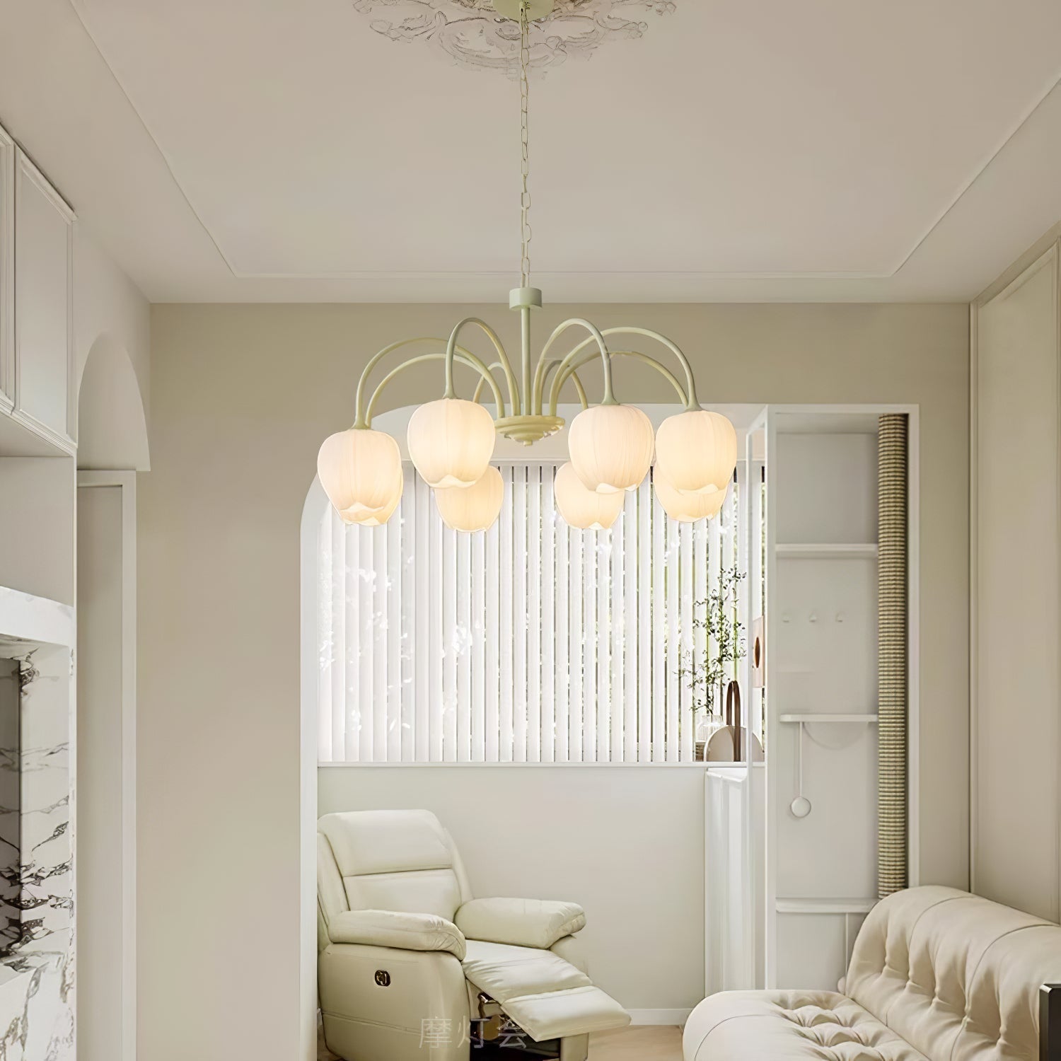 Viloror Lustre Métal Verre Créativité Individuelle Matcha - Neutralighting