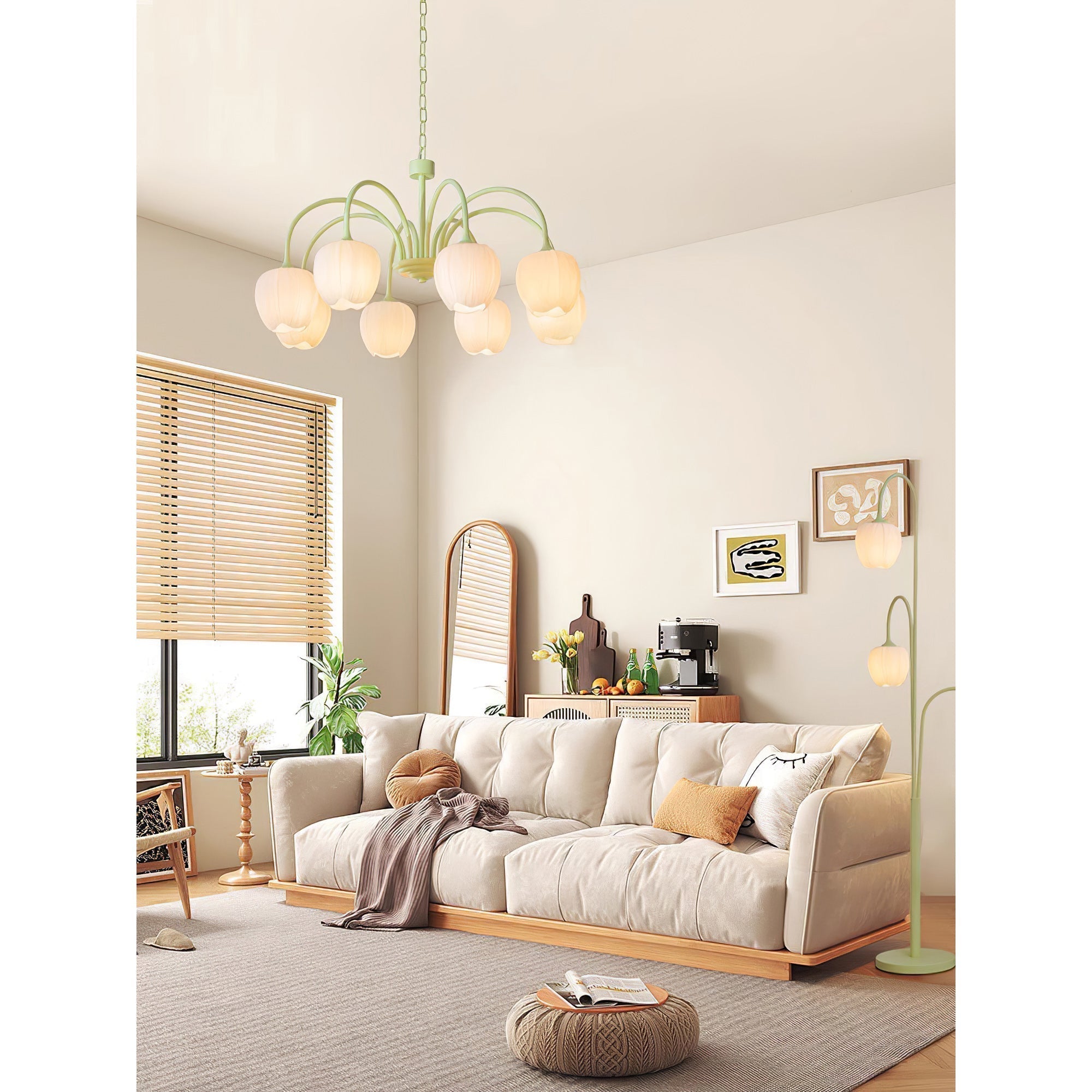 Viloror Lustre Métal Verre Créativité Individuelle Matcha - Neutralighting