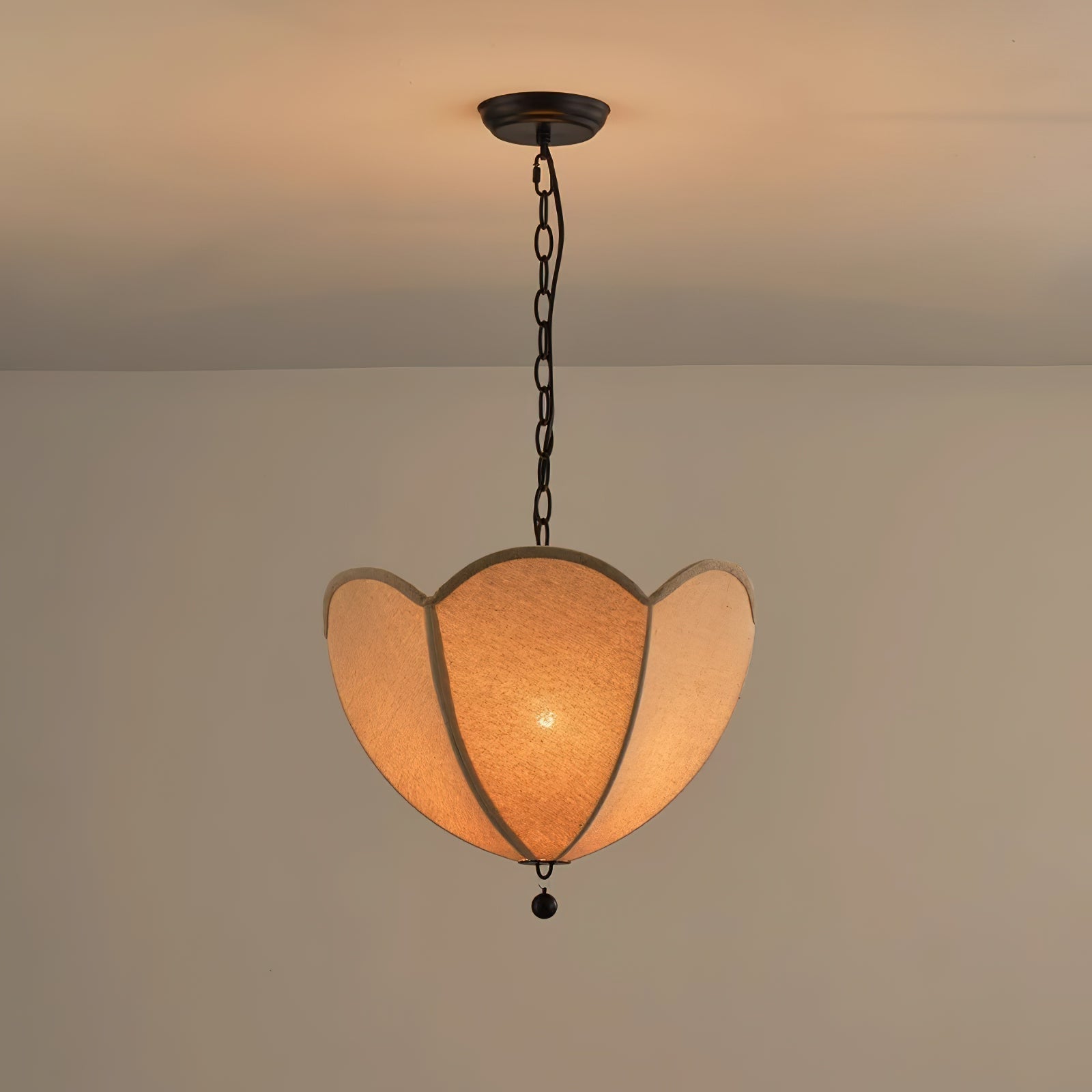 Cimararae Suspension Métal Tissu Scoop Vintage - Neutralighting