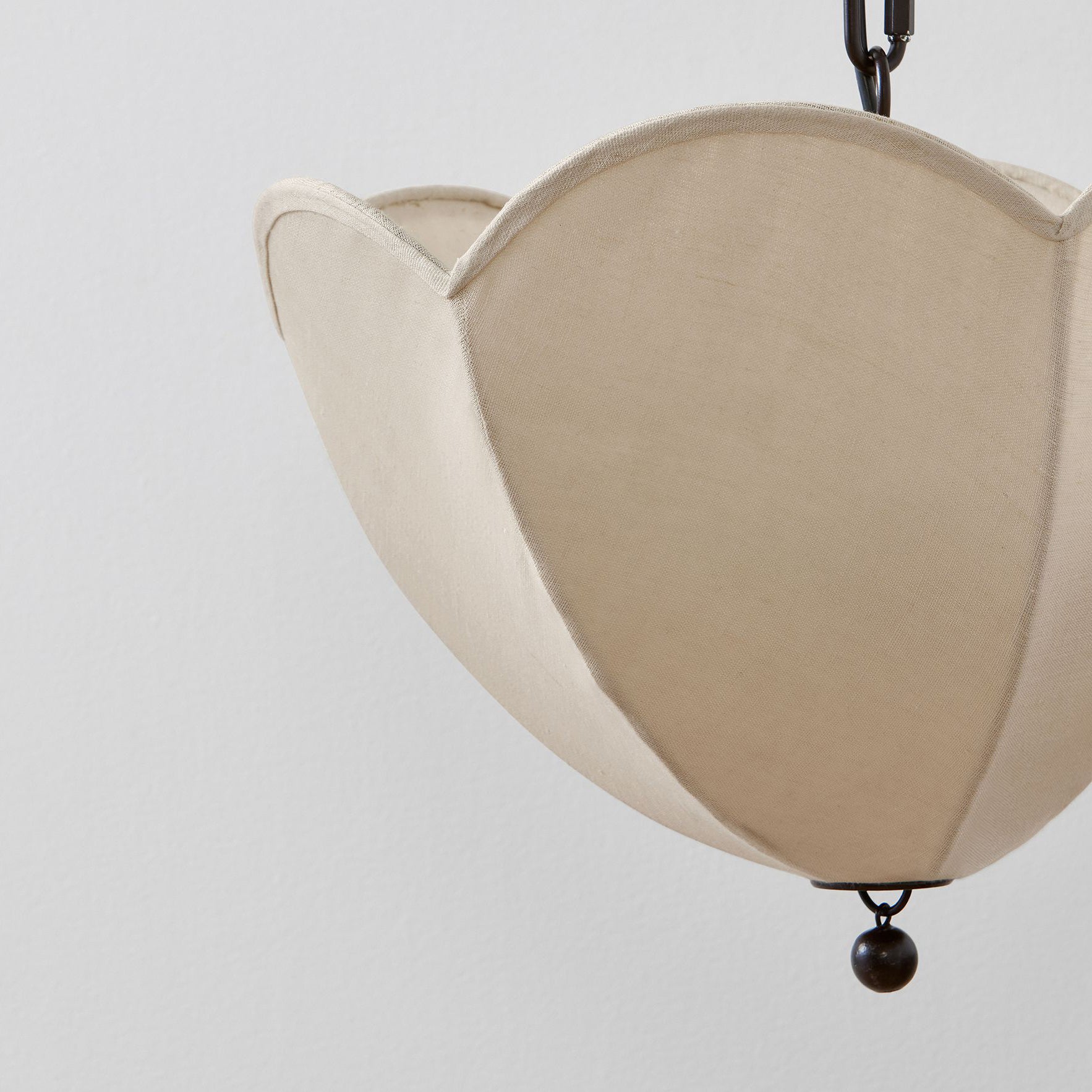 Cimararae Suspension Métal Tissu Scoop Vintage - Neutralighting