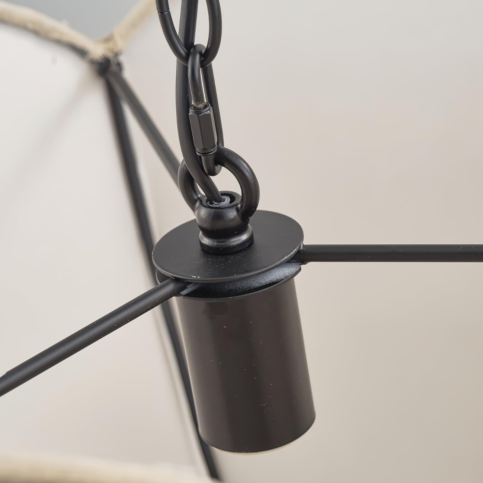 Cimararae Suspension Métal Tissu Scoop Vintage - Neutralighting