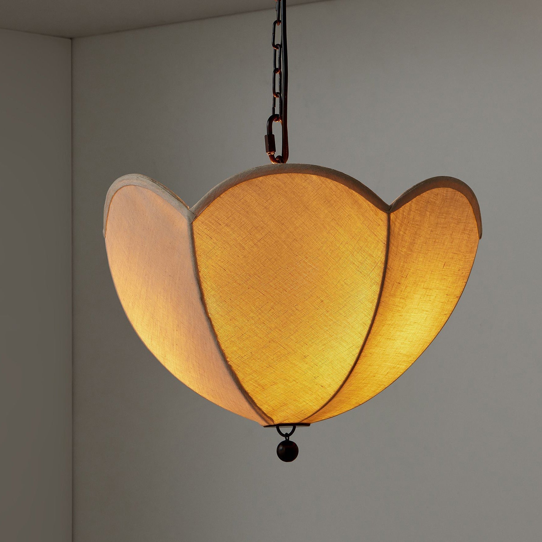 Cimararae Suspension Métal Tissu Scoop Vintage - Neutralighting