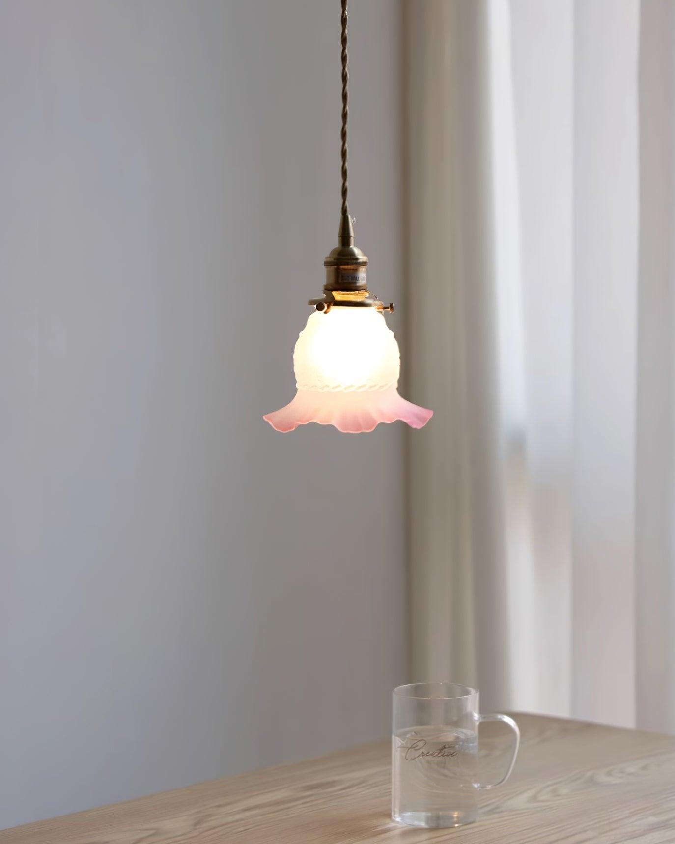Tulips Lampe à Suspension en Verre Ambré Organique - Neutralighting