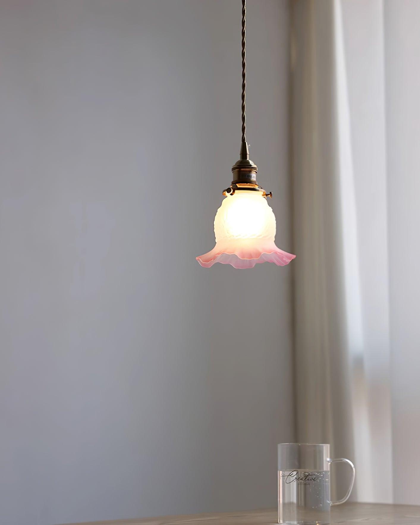 Tulips Lampe à Suspension en Verre Ambré Organique - Neutralighting