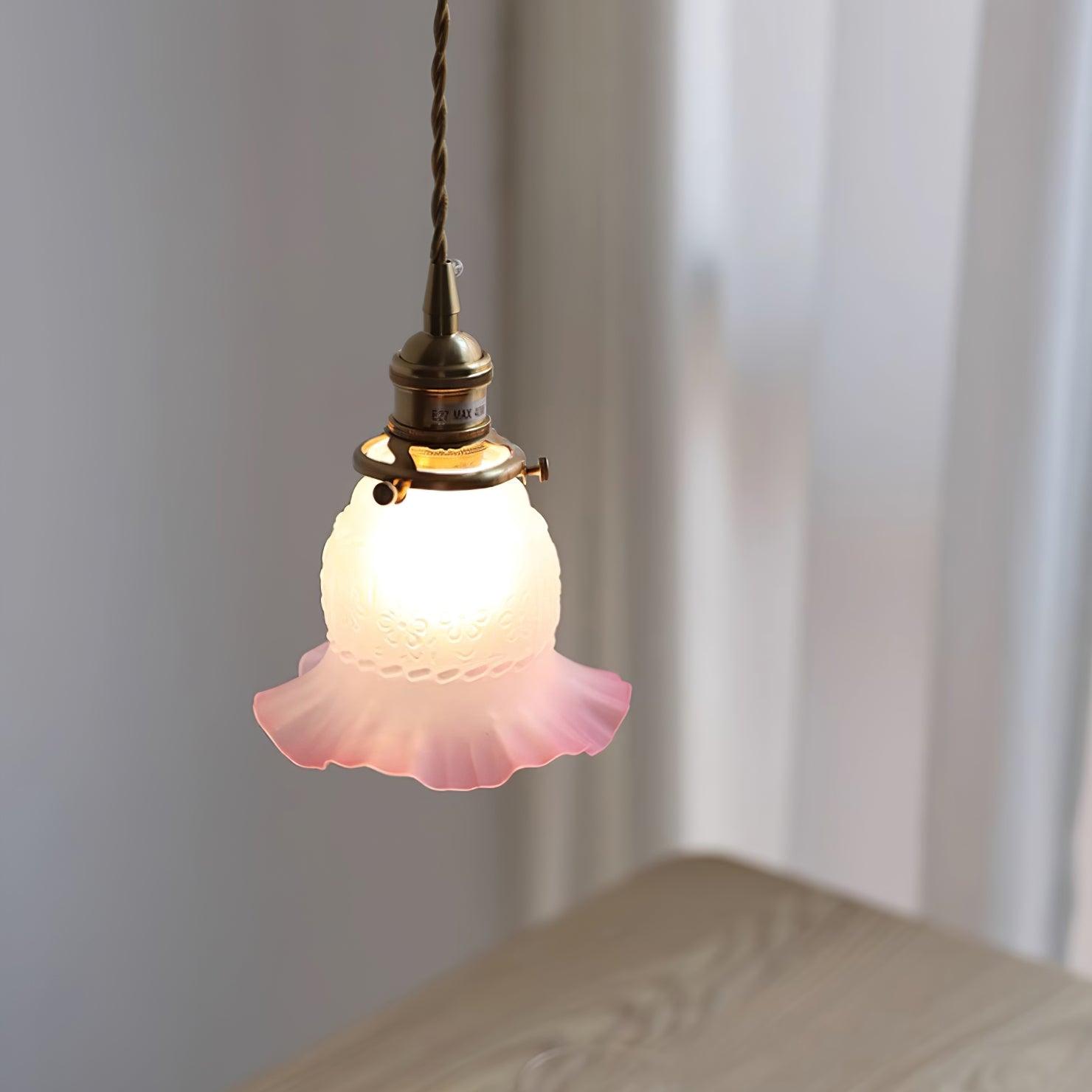 Tulips Lampe à Suspension en Verre Ambré Organique - Neutralighting