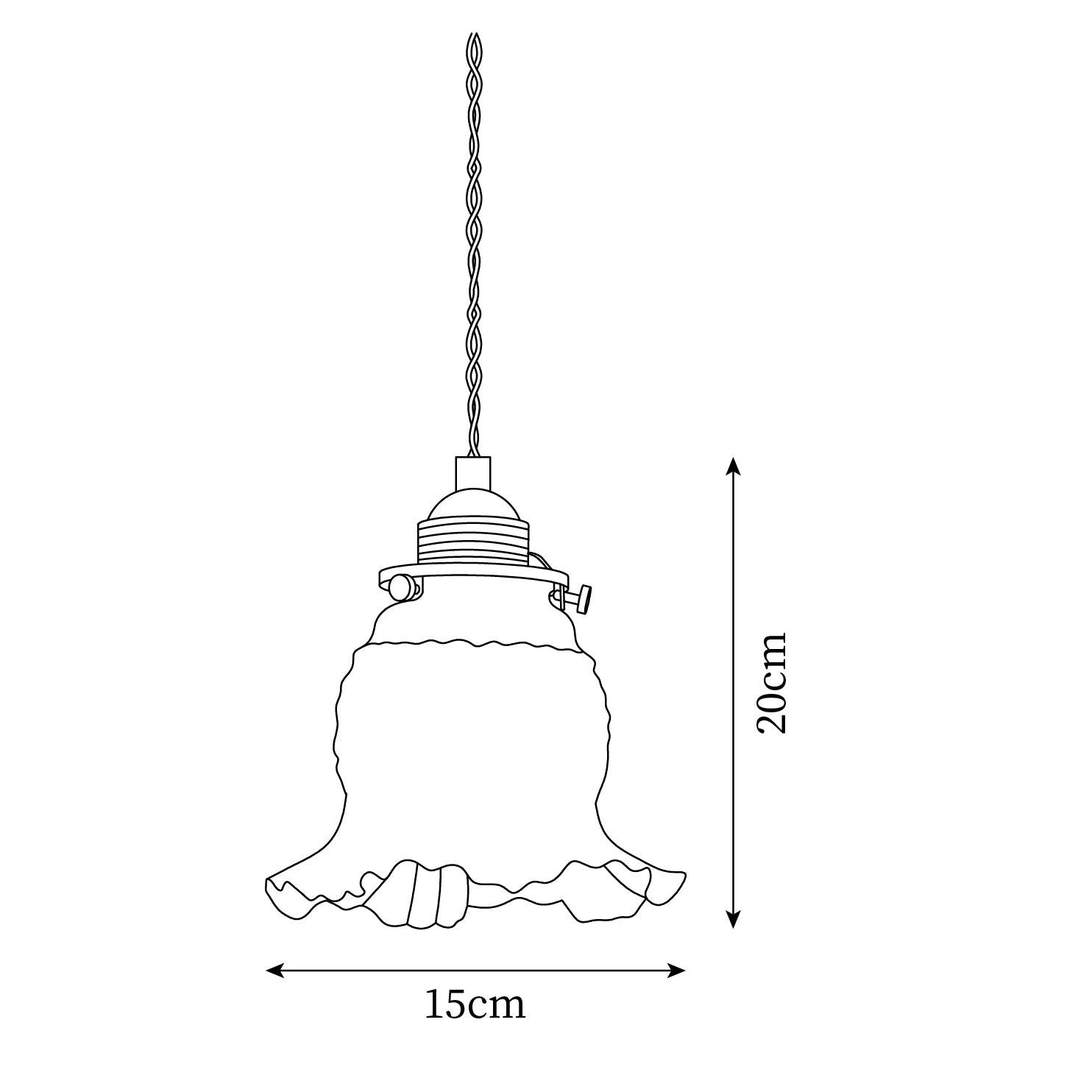 Tulips Lampe à Suspension en Verre Ambré Organique - Neutralighting