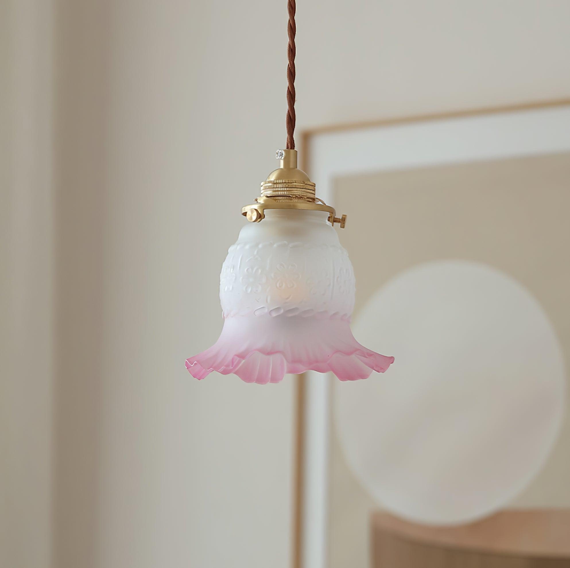 Tulips Lampe à Suspension en Verre Ambré Organique - Neutralighting