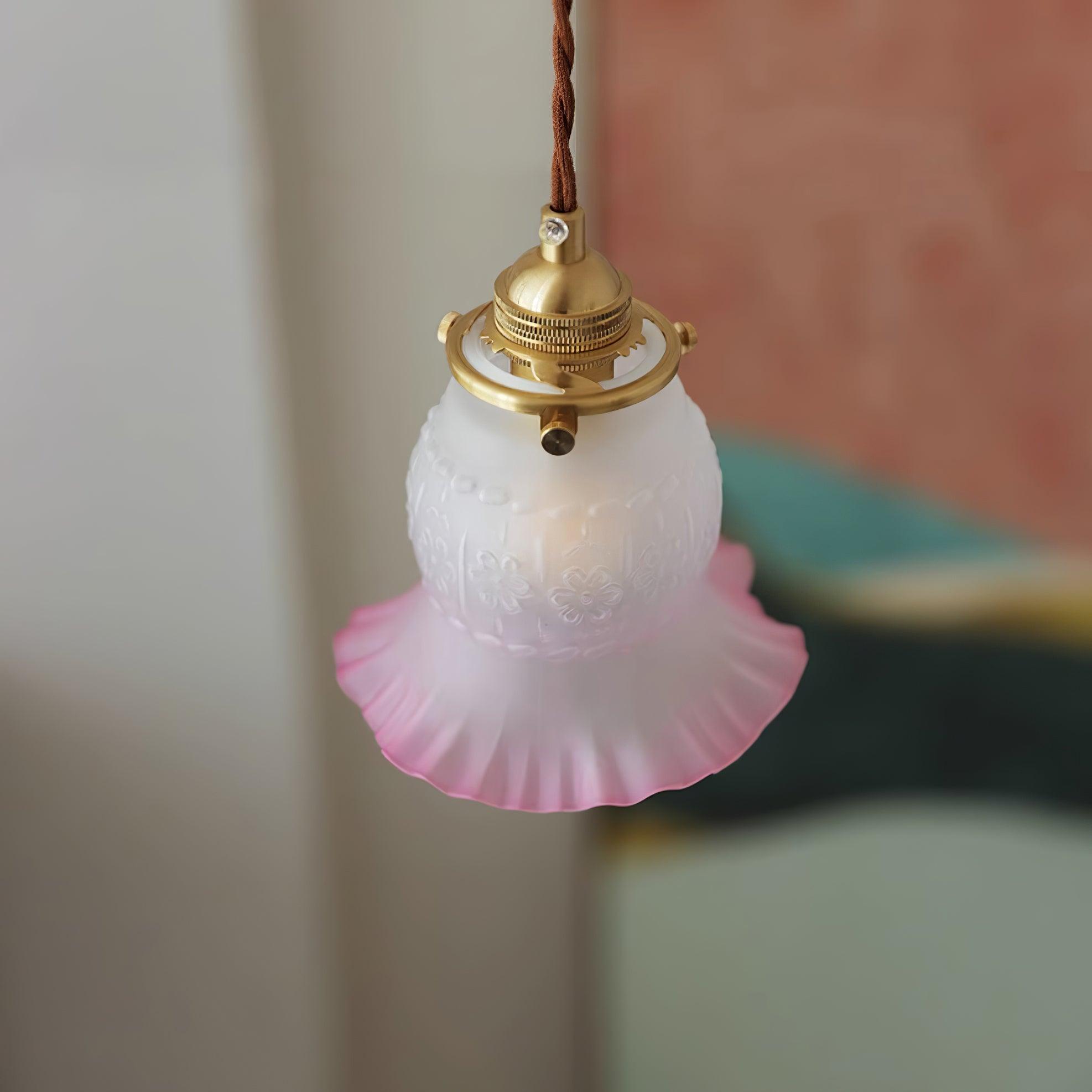 Tulips Lampe à Suspension en Verre Ambré Organique - Neutralighting