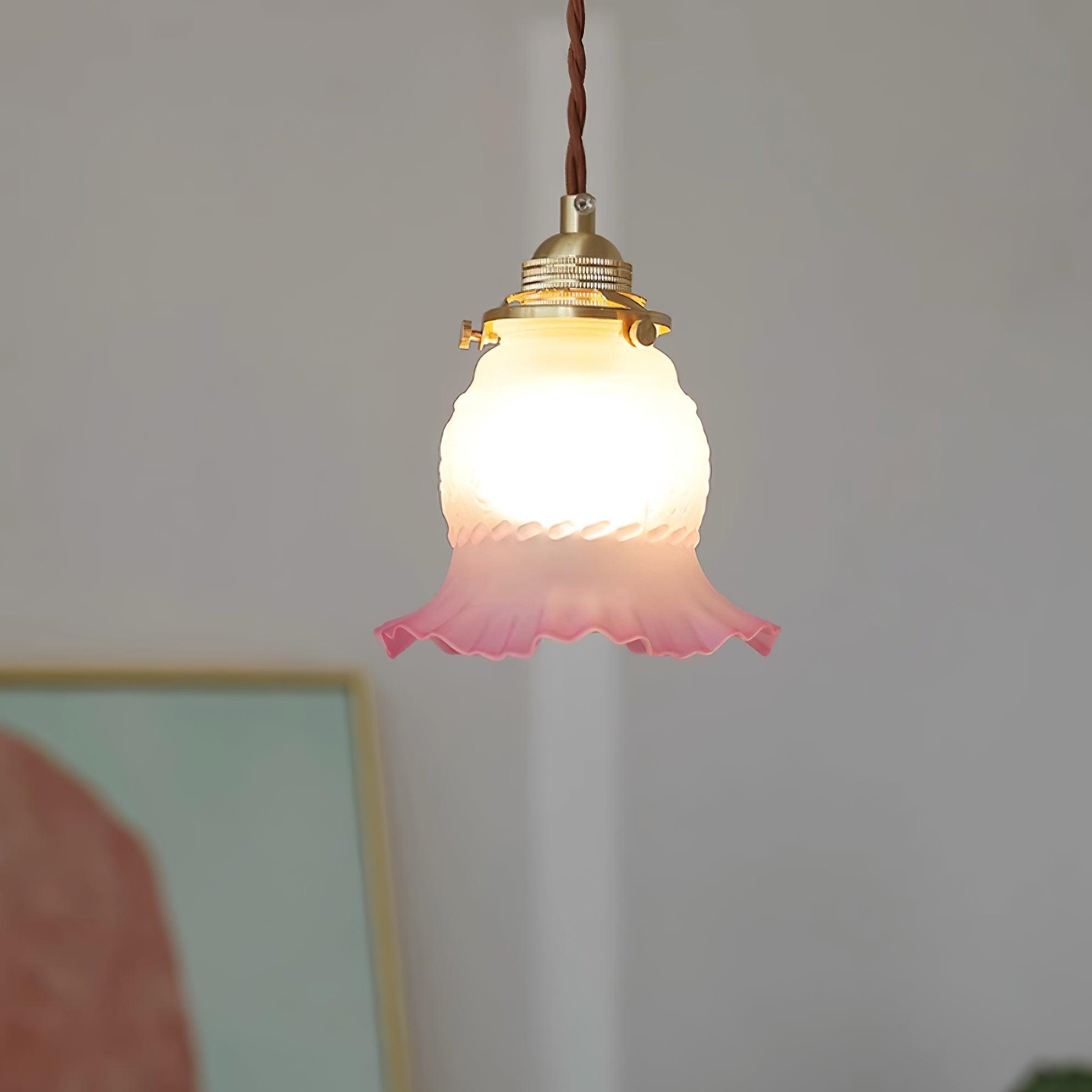 Tulips Lampe à Suspension en Verre Ambré Organique - Neutralighting