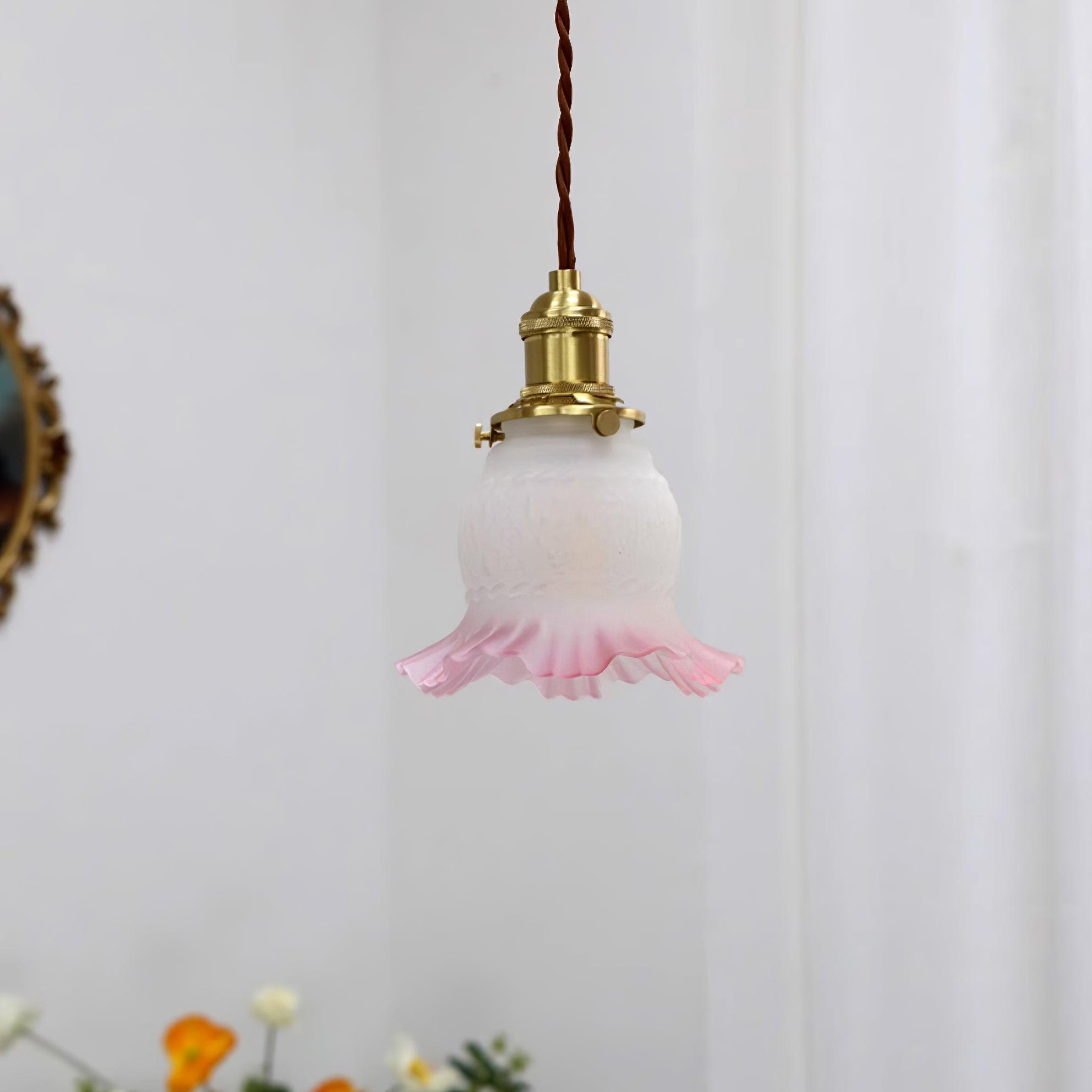 Tulips Lampe à Suspension en Verre Ambré Organique - Neutralighting