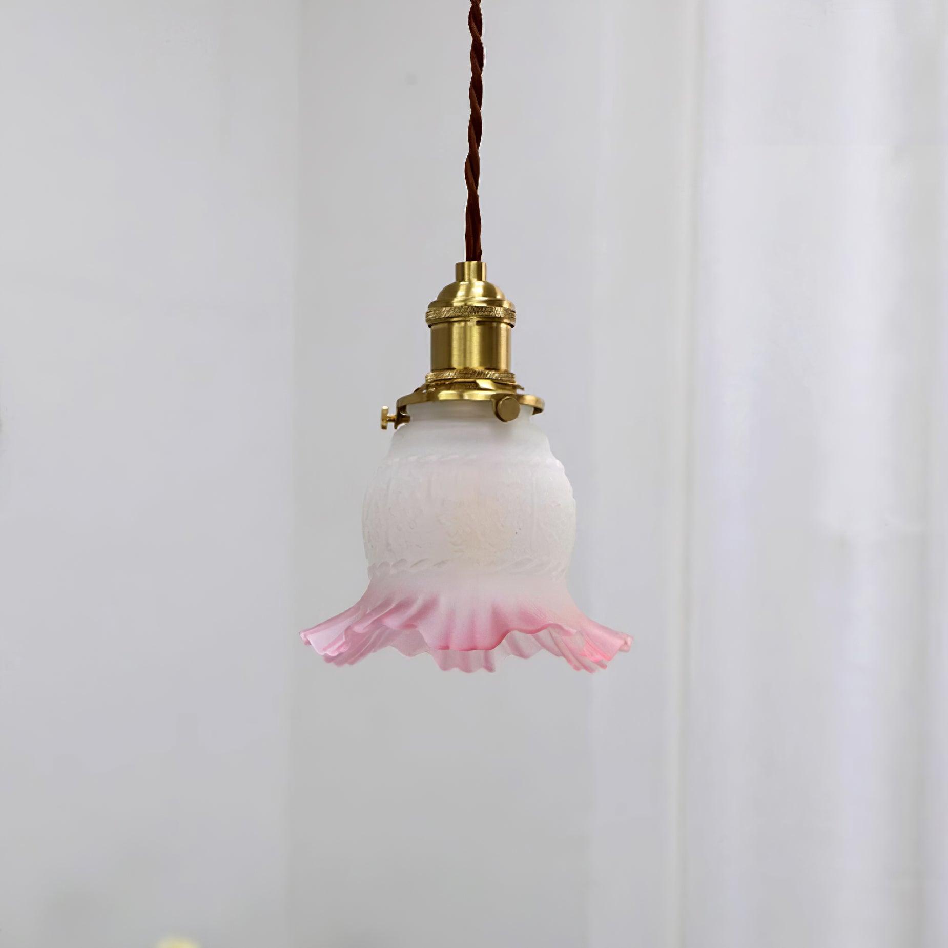 Tulips Lampe à Suspension en Verre Ambré Organique - Neutralighting