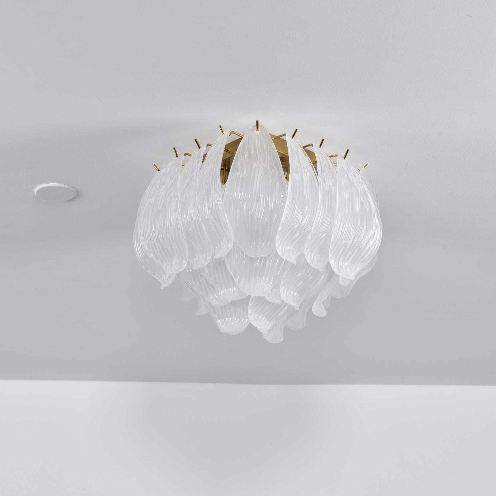Aurora Ceiling Lamp Murano Petal Hand-Blown Glass Flushmount - Letslighting