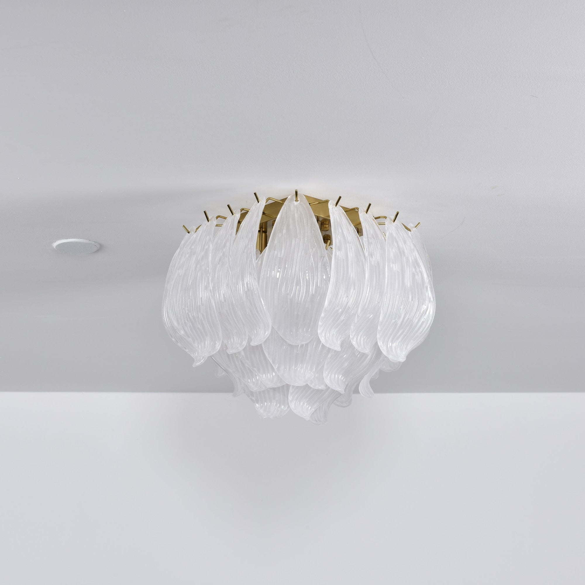 Aurora Ceiling Lamp Murano Petal Hand-Blown Glass Flushmount - Letslighting