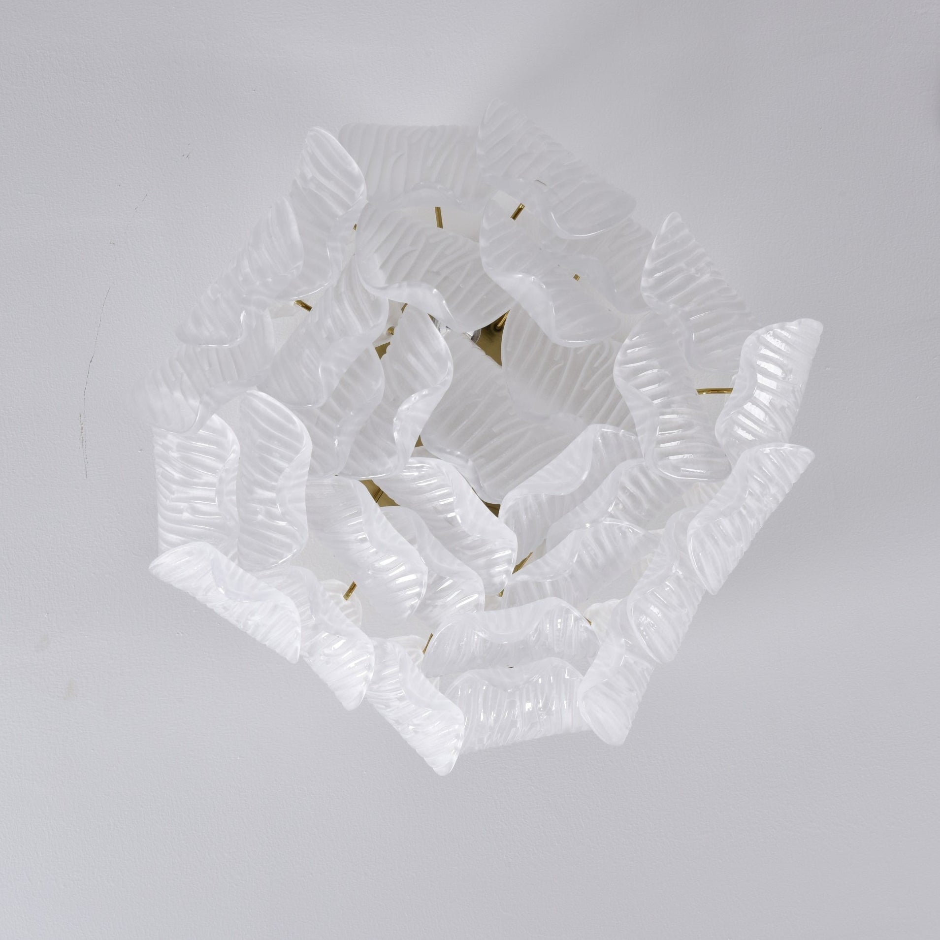 Aurora Ceiling Lamp Murano Petal Hand-Blown Glass Flushmount - Letslighting