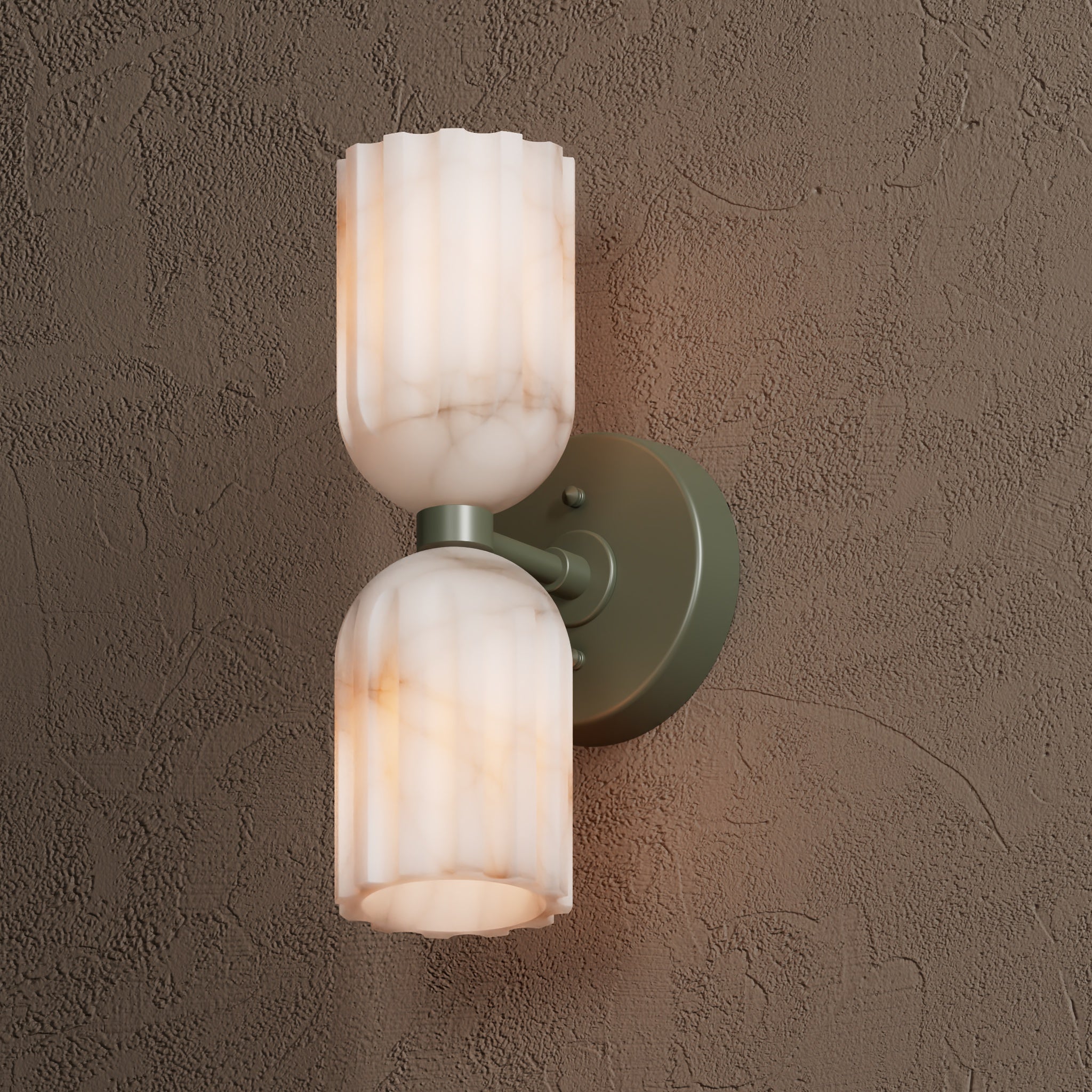 Uraeeth Applique Murale Double Laiton Albâtre Minimaliste Moderne - Neutralighting