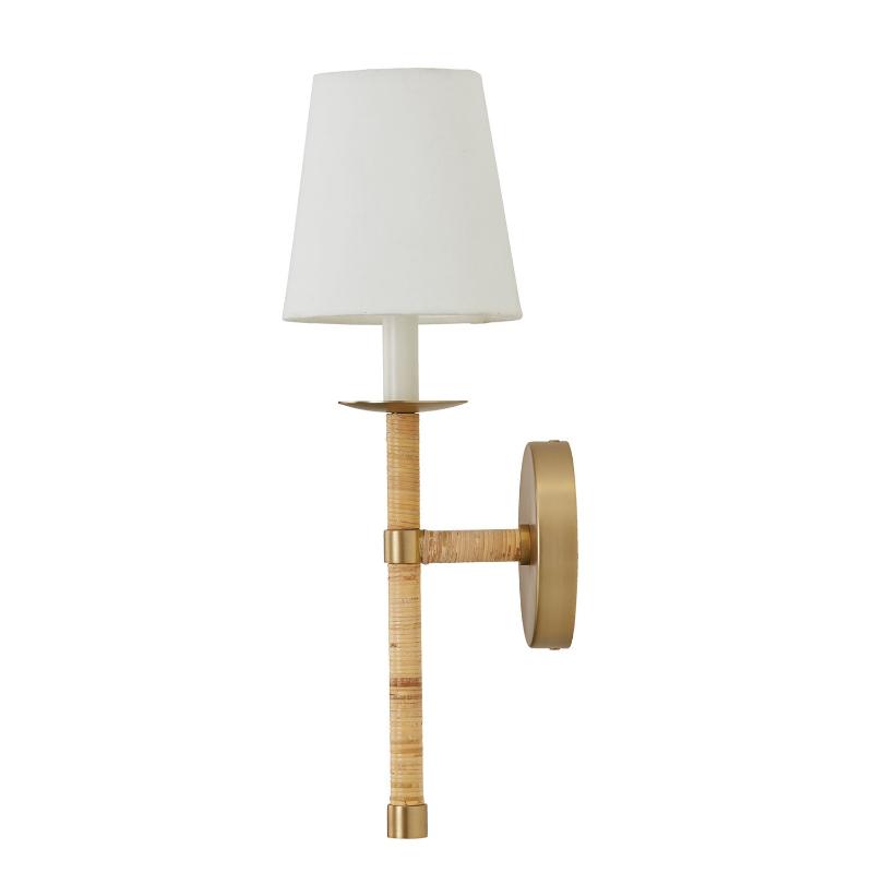 Conoror Applique Murale Laiton Tissu Élégance Vintage - Neutralighting
