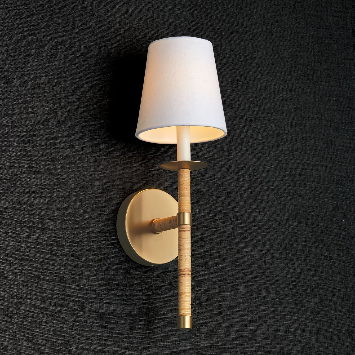 Conoror Applique Murale Laiton Tissu Élégance Vintage - Neutralighting