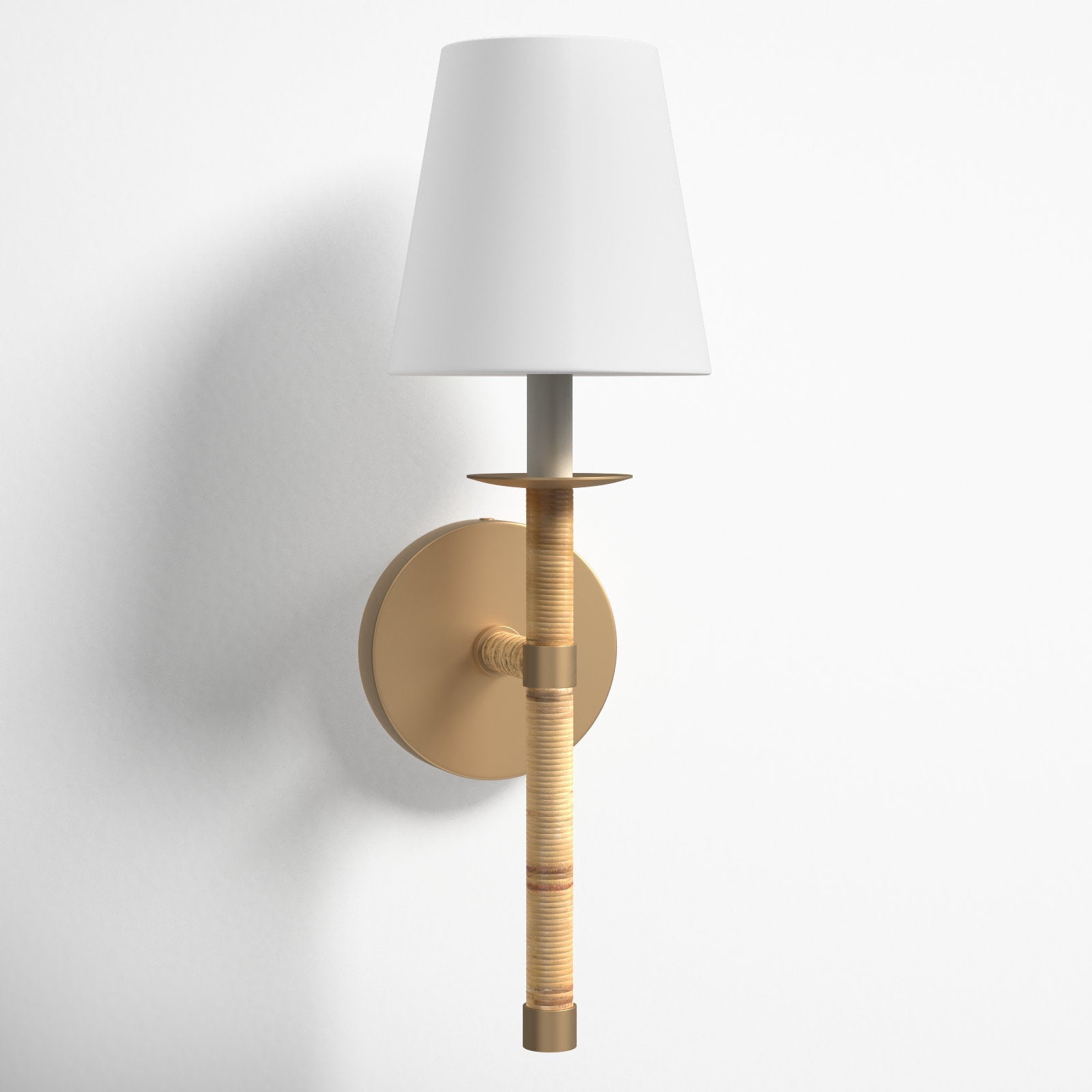 Conoror Applique Murale Laiton Tissu Élégance Vintage - Neutralighting