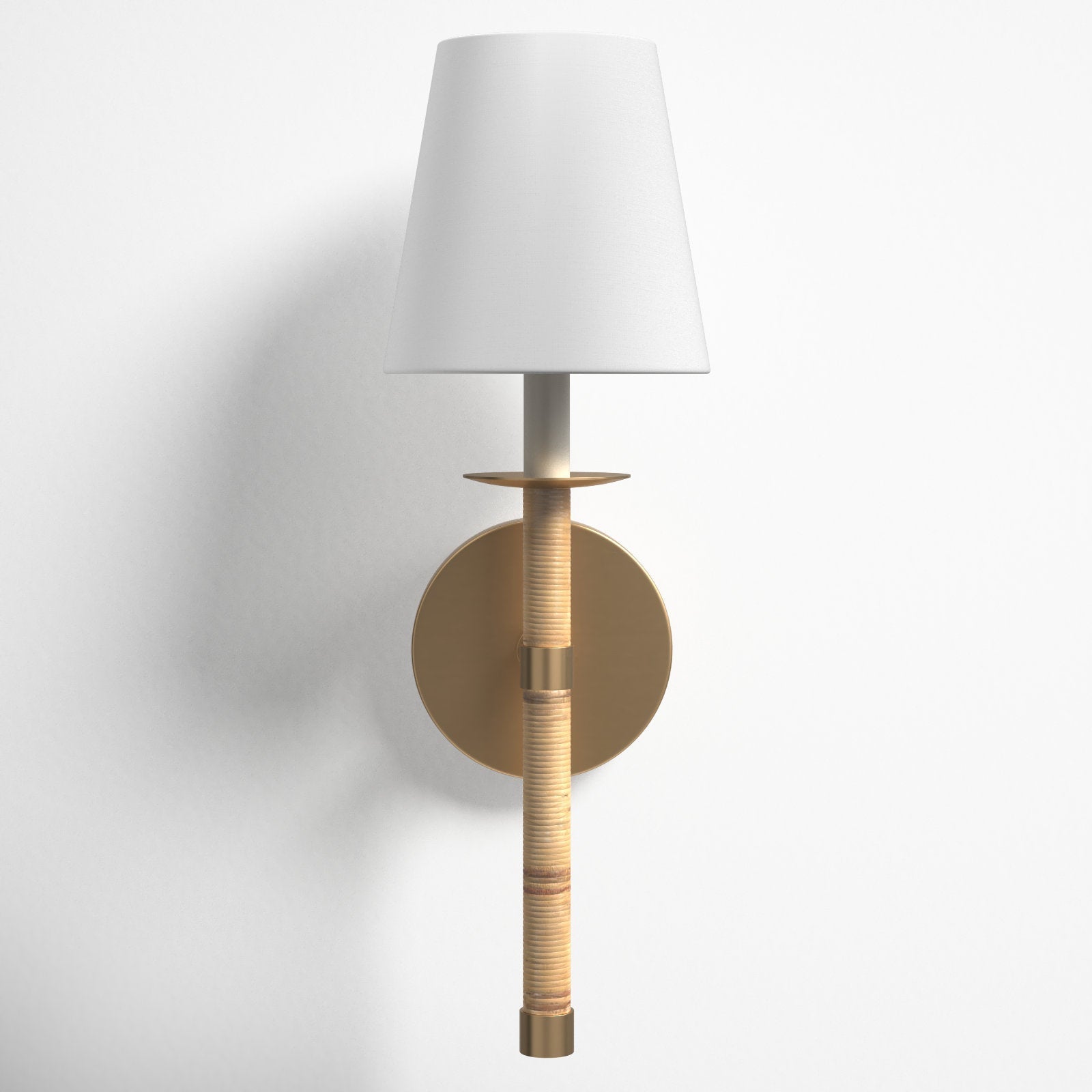 Conoror Applique Murale Laiton Tissu Élégance Vintage - Neutralighting