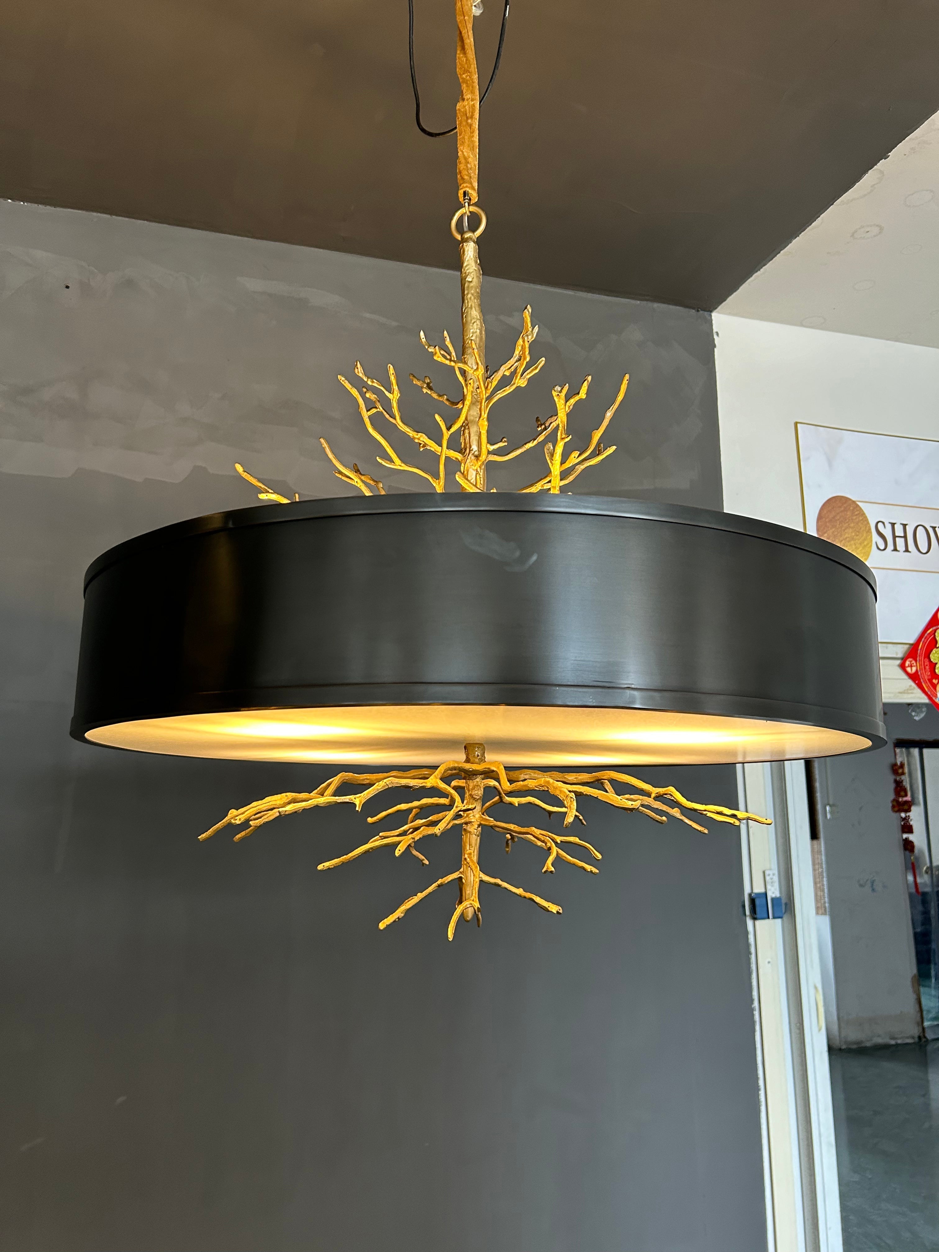 Arvele Lustre Laiton Métal Créativité Individuelle - Neutralighting