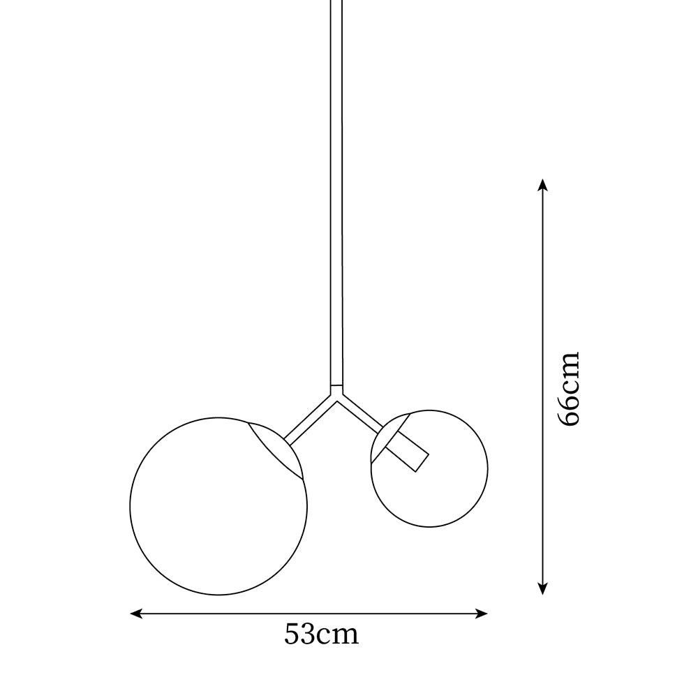 Twis Lampe Pendante Verre Dépoli Fumé Minimaliste - Neutralighting